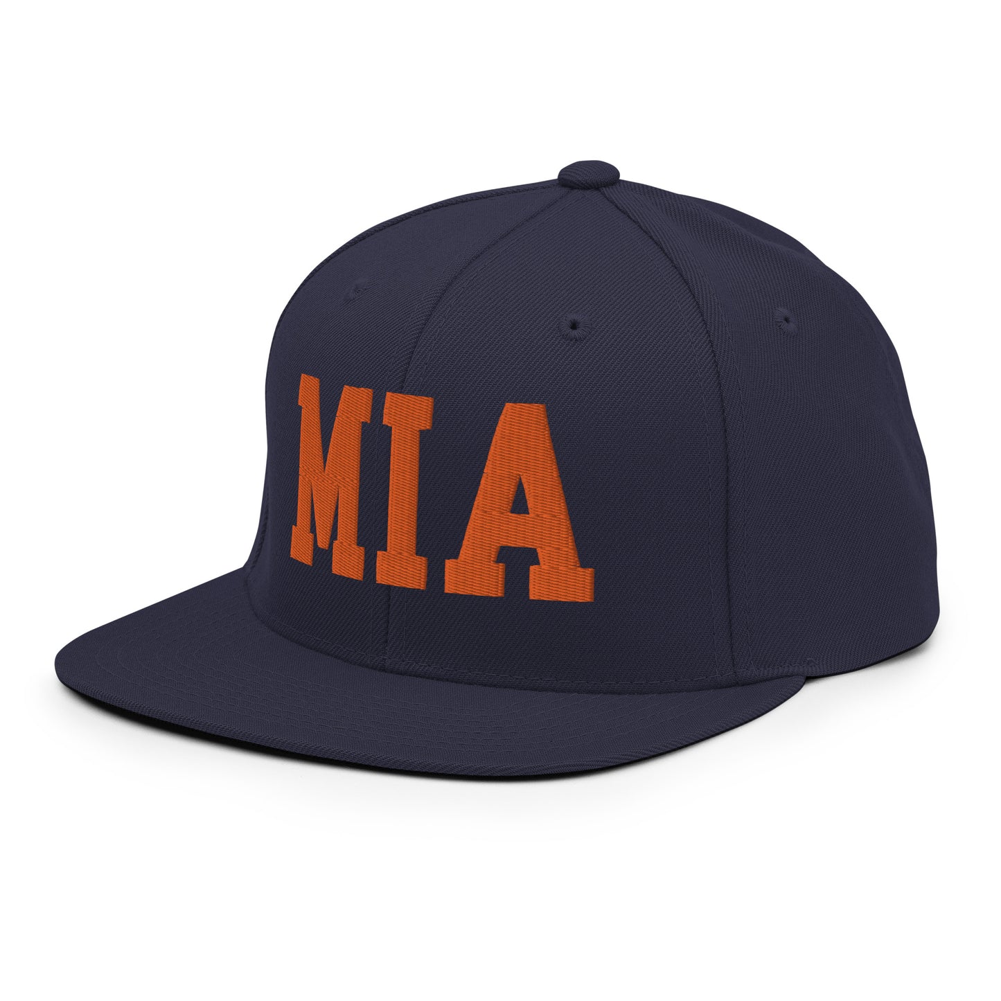 College-Style Classic Snapback Hat • Orange • MIA Miami • YHM Designs - Image 21