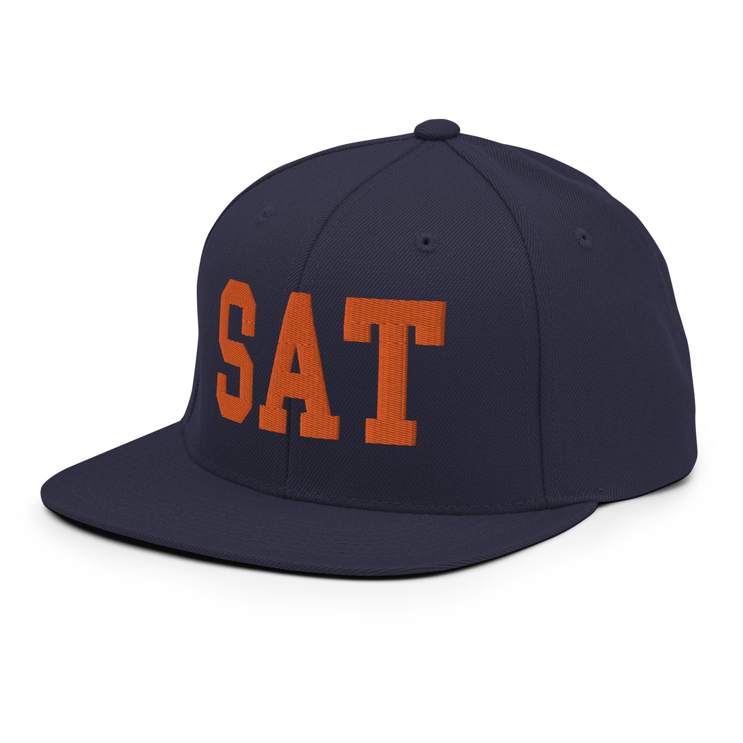 College-Style Classic Snapback Hat • Orange • SAT San Antonio • YHM Designs - Image 21