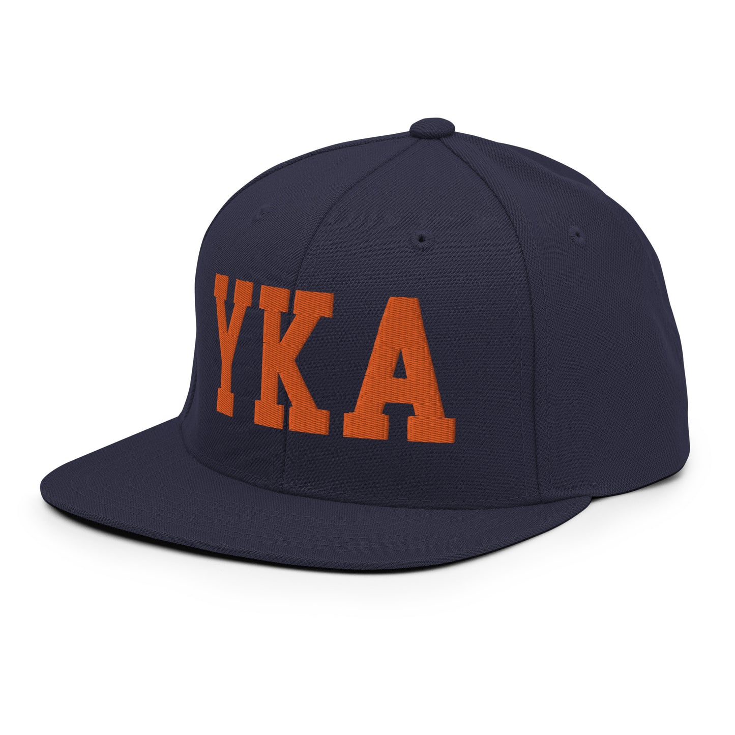 College-Style Classic Snapback Hat • Orange • YKA Kamloops • YHM Designs - Image 21