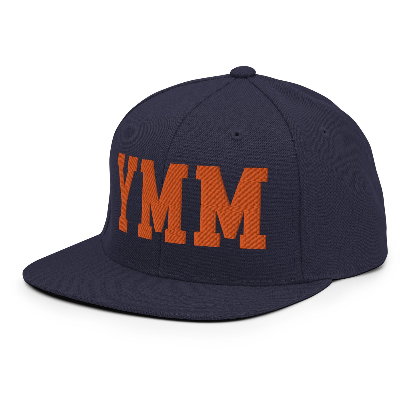 College-Style Classic Snapback Hat • Orange • YMM Fort McMurray • YHM Designs - Image 21