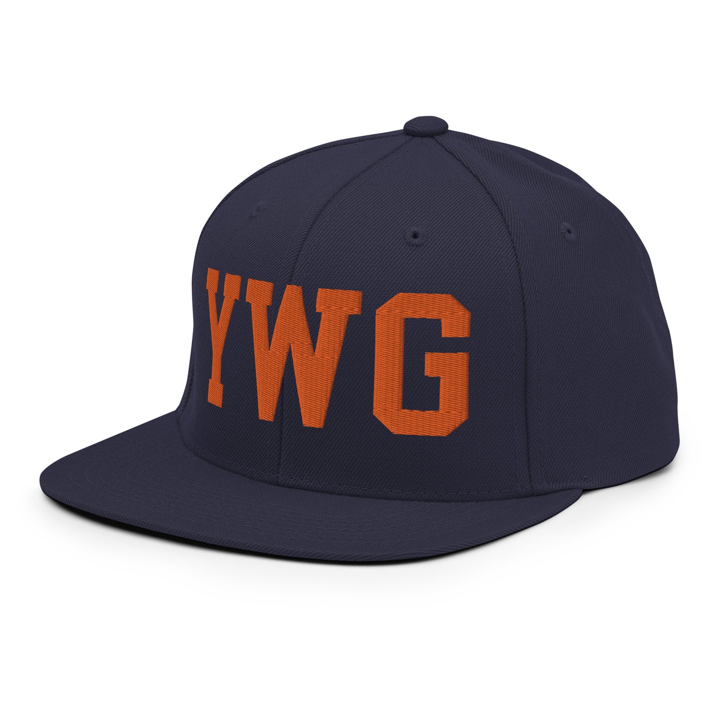 College-Style Classic Snapback Hat • Orange • YWG Winnipeg • YHM Designs - Image 21