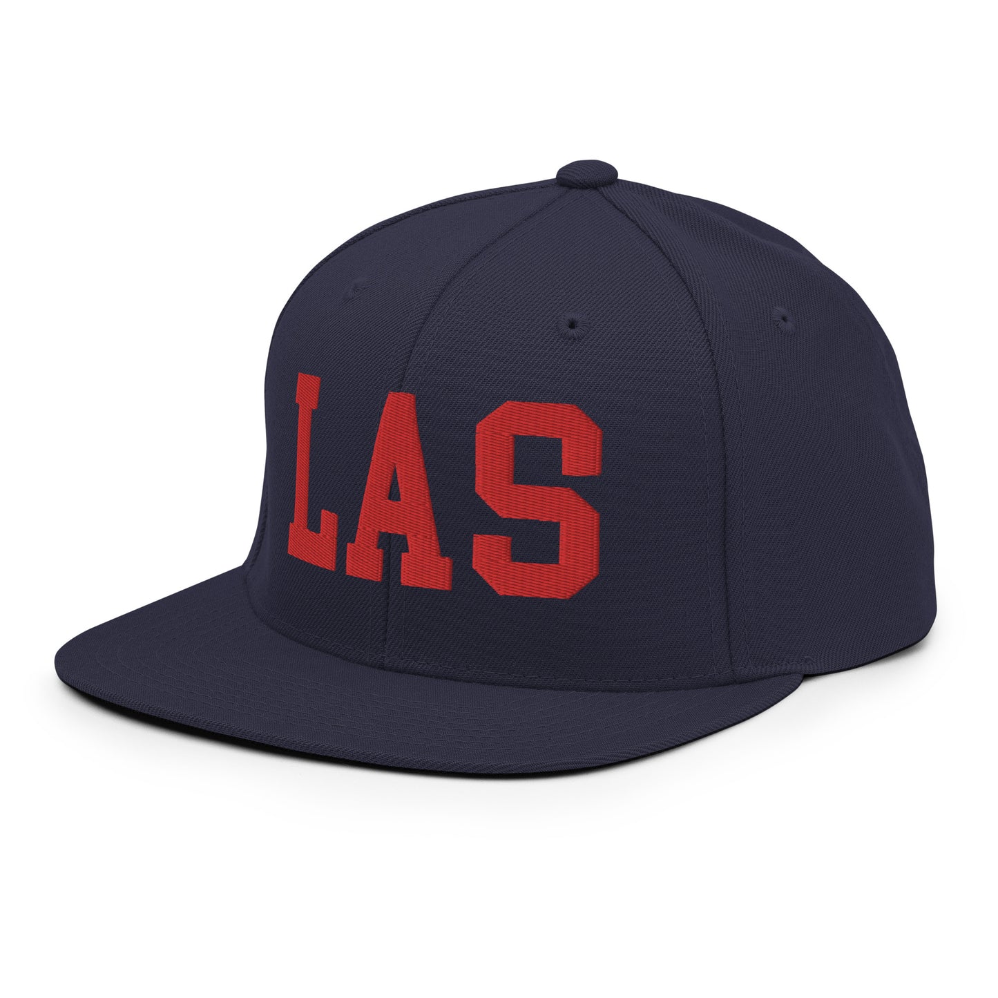 College-Style Classic Snapback Hat • Red • LAS Las Vegas • YHM Designs - Image 17