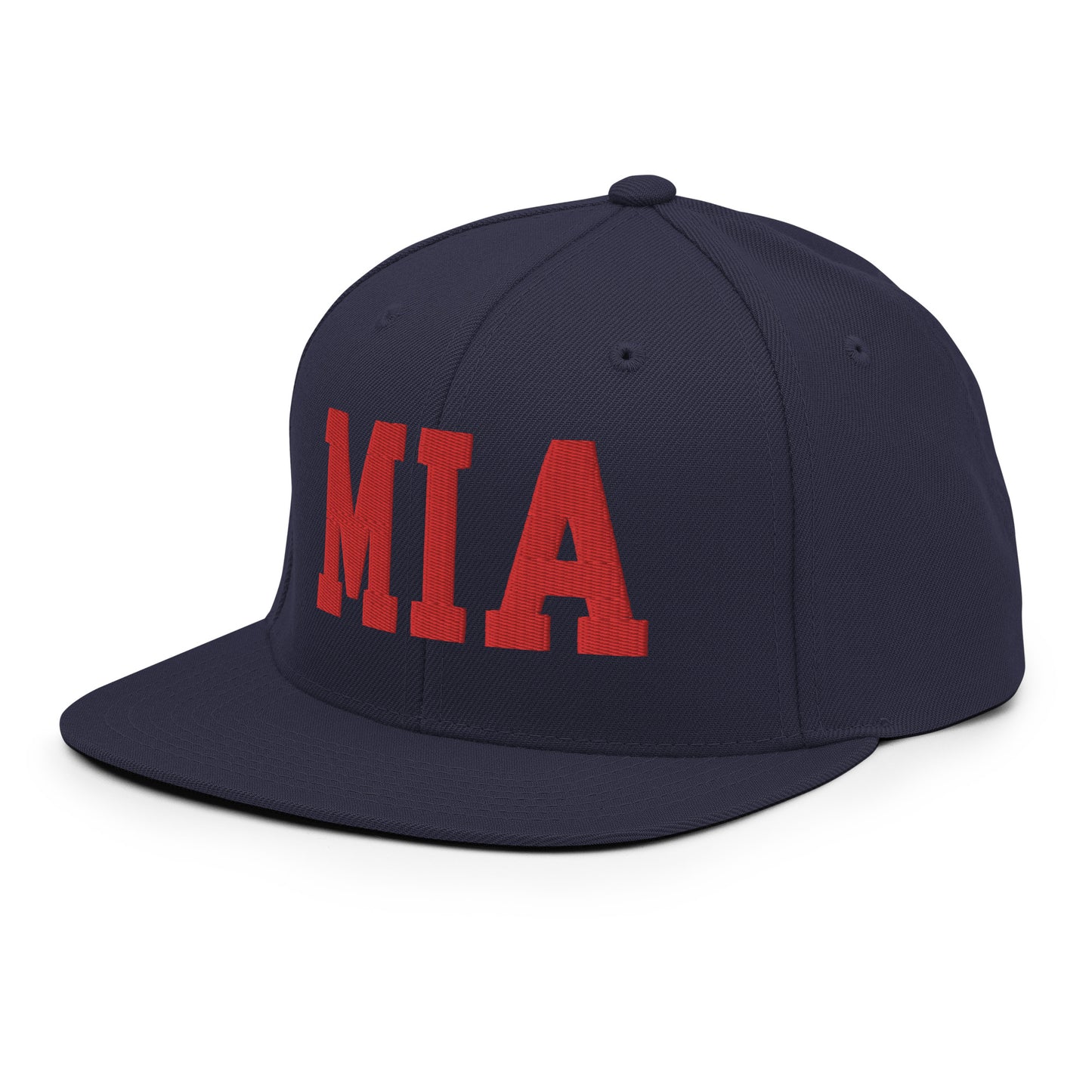 College-Style Classic Snapback Hat • Red • MIA Miami • YHM Designs - Image 17
