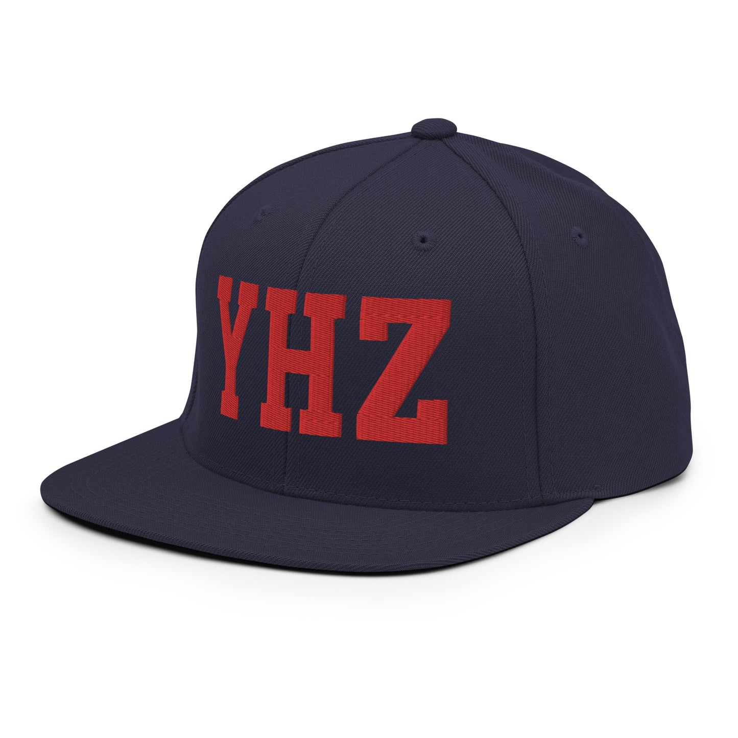 College-Style Classic Snapback Hat • Red • YHZ Halifax Souvenir • YHM Designs - Image 17