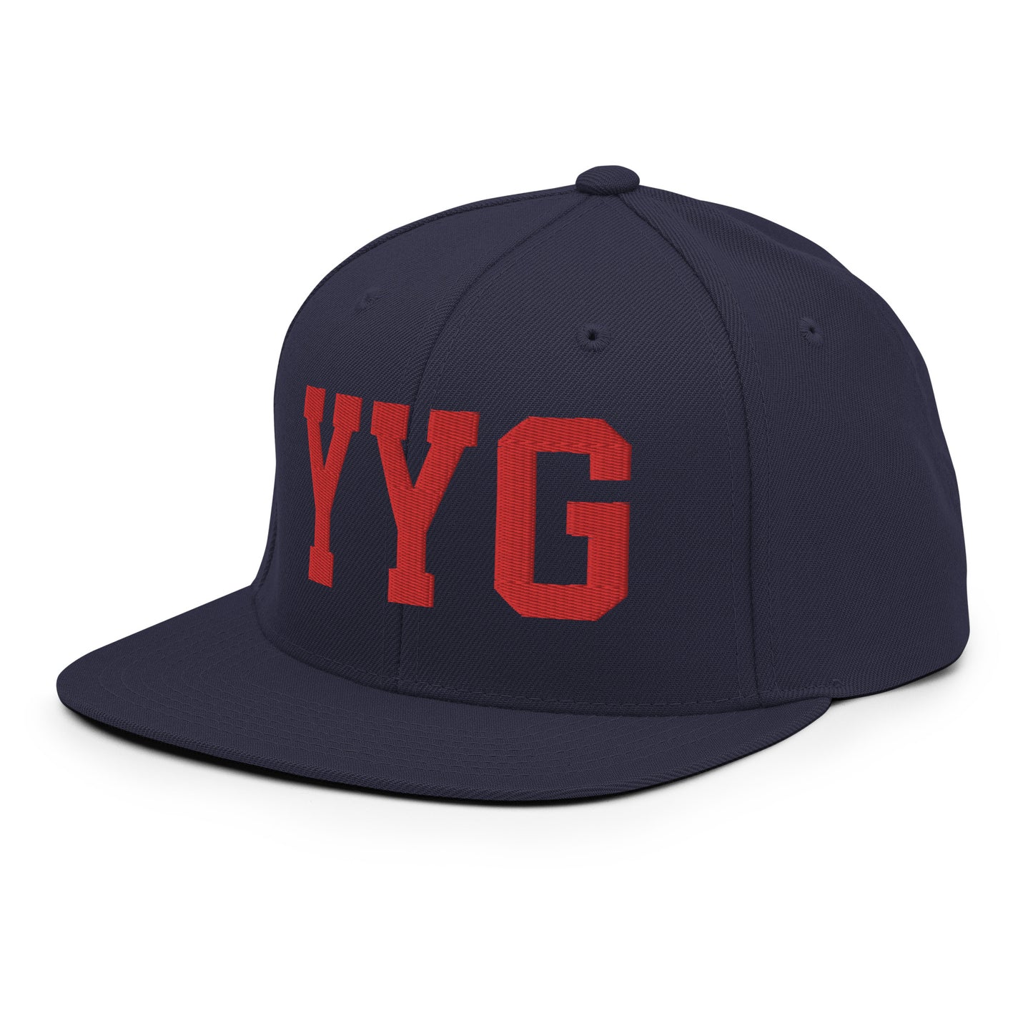 College-Style Classic Snapback Hat • Red • YYG Charlottetown • YHM Designs - Image 17