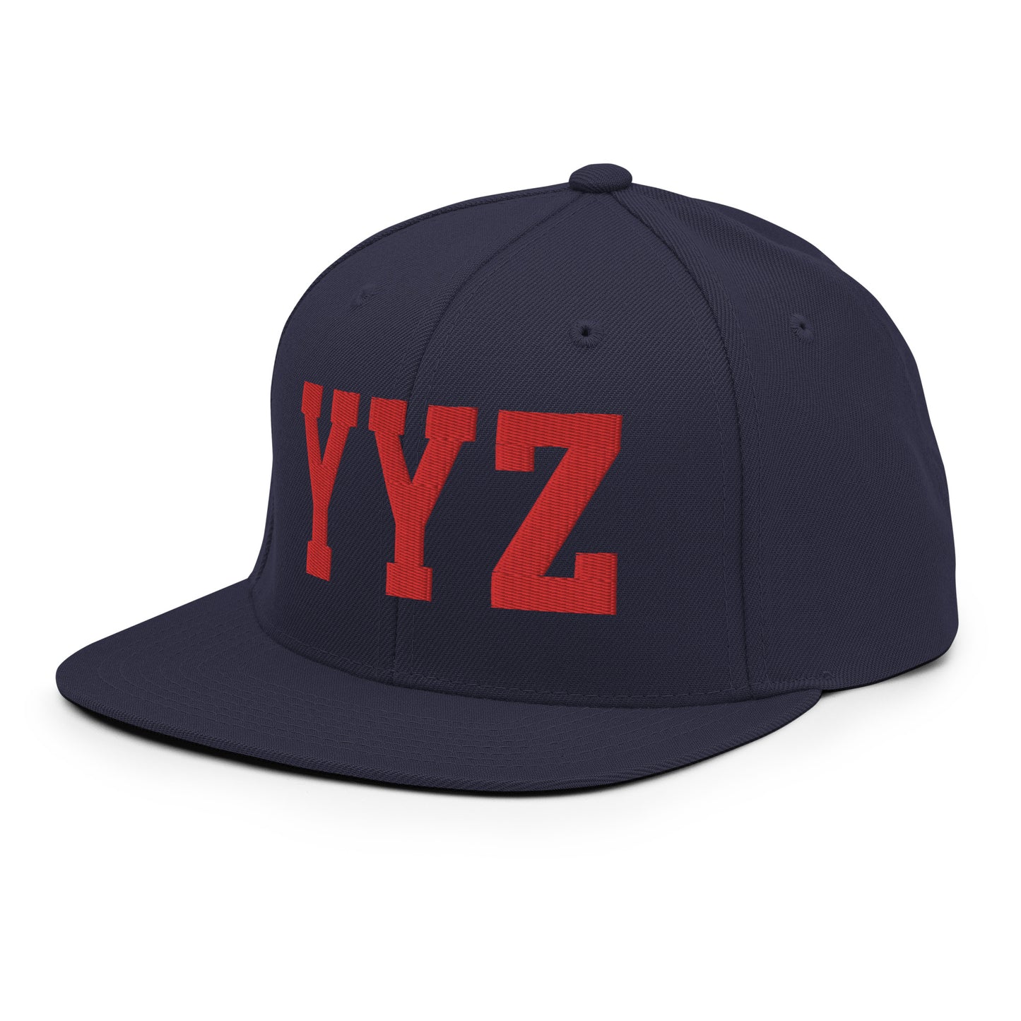 College-Style Classic Snapback Hat • Red • YYZ Toronto • YHM Designs - Image 17