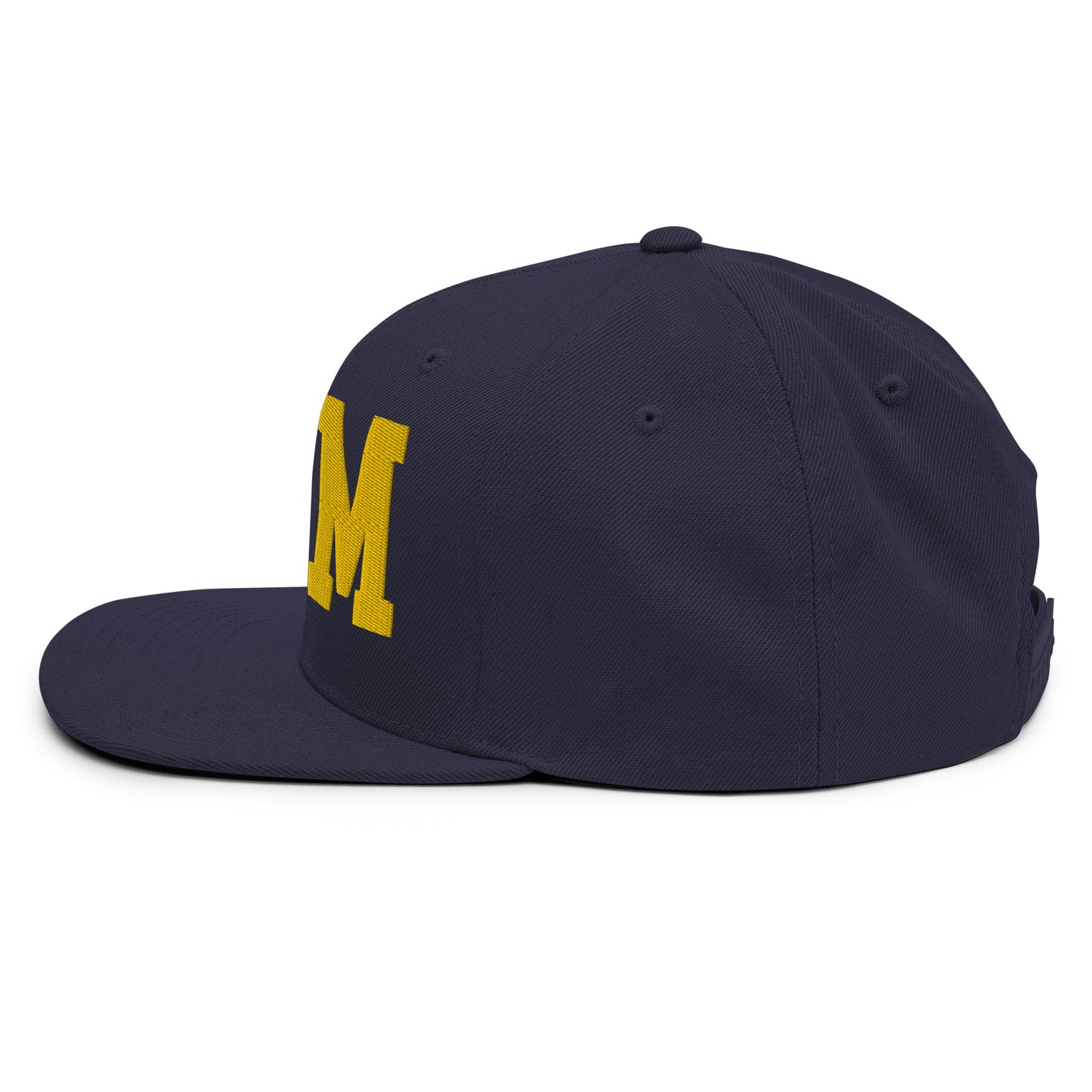 College-Style Classic Snapback Hat • Gold • BHM Birmingham • YHM Designs - Image 13