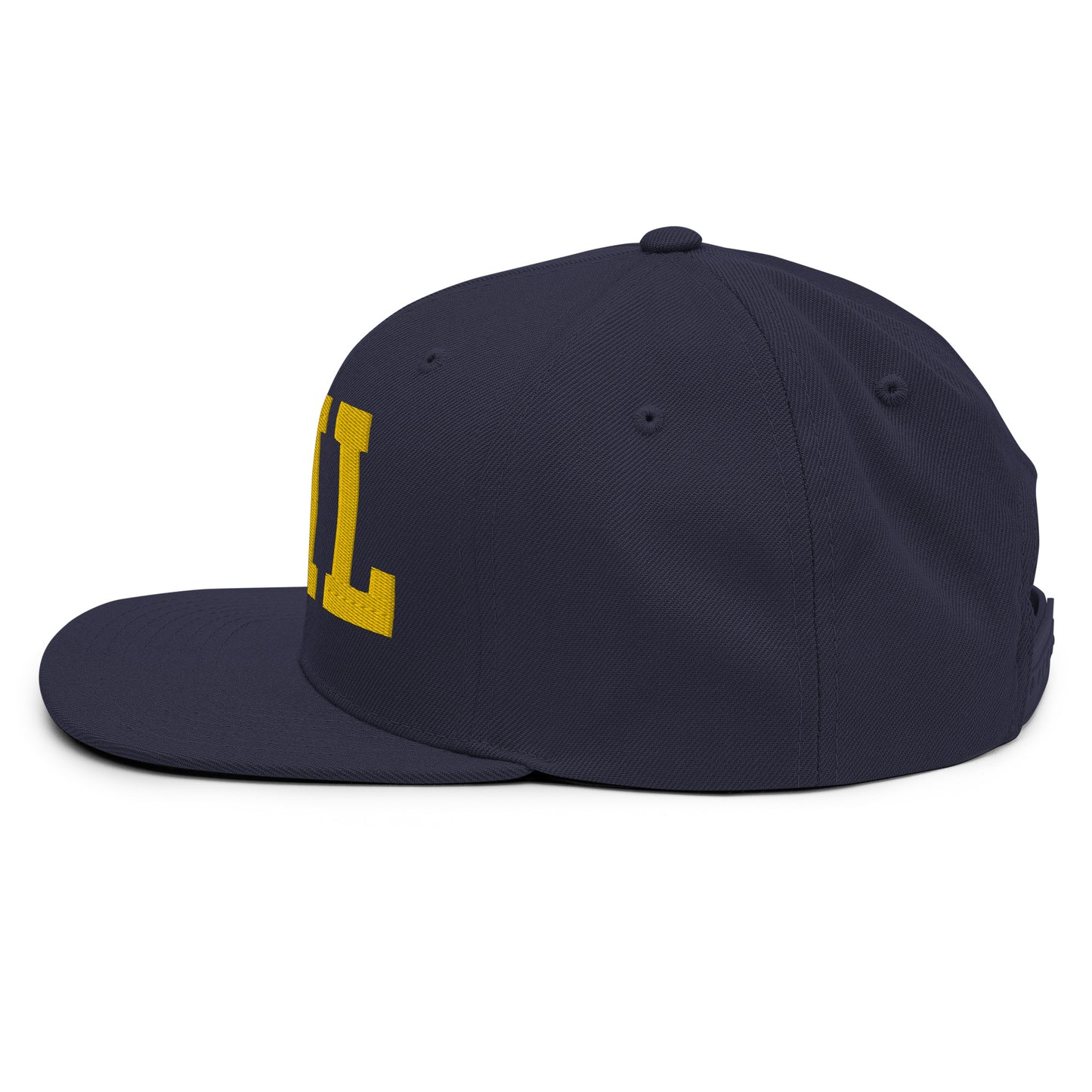 College-Style Classic Snapback Hat • Gold • MNL Manila • YHM Designs - Image 13