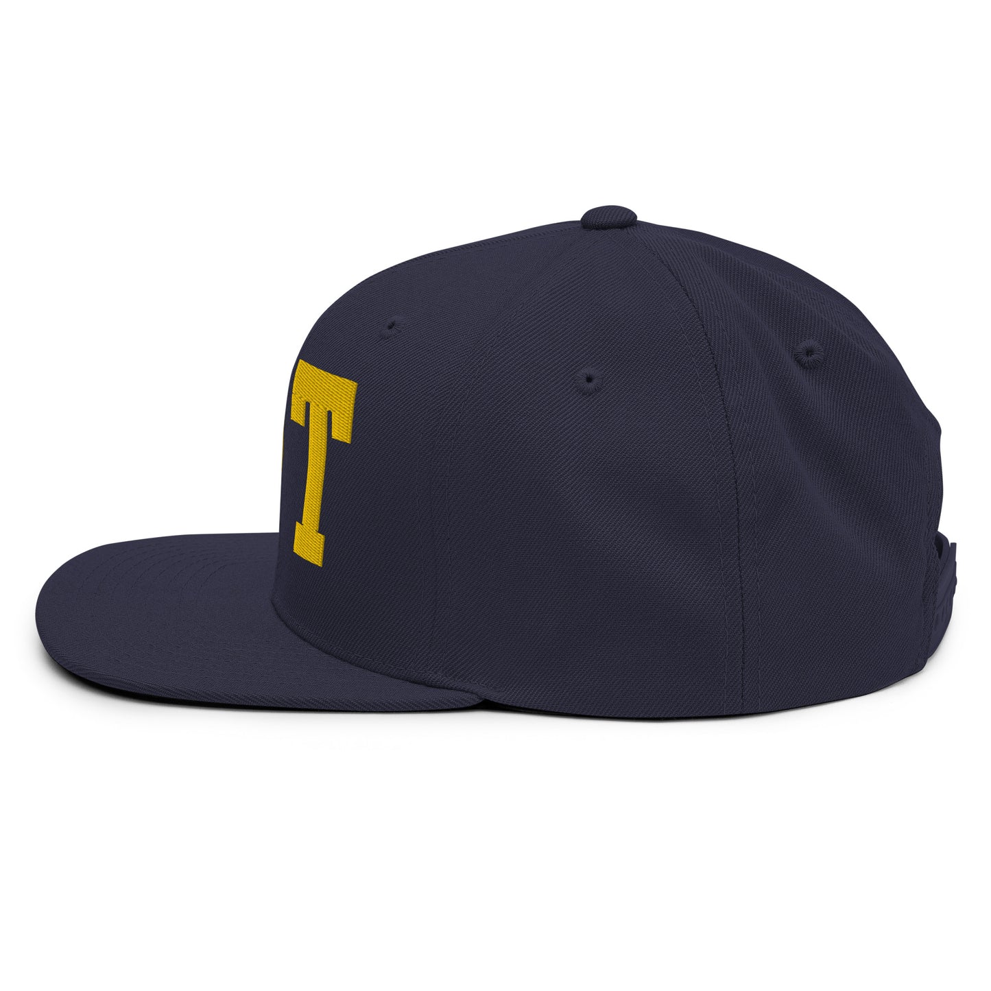 College-Style Classic Snapback Hat • Gold • YQT Thunder Bay • YHM Designs - Image 13