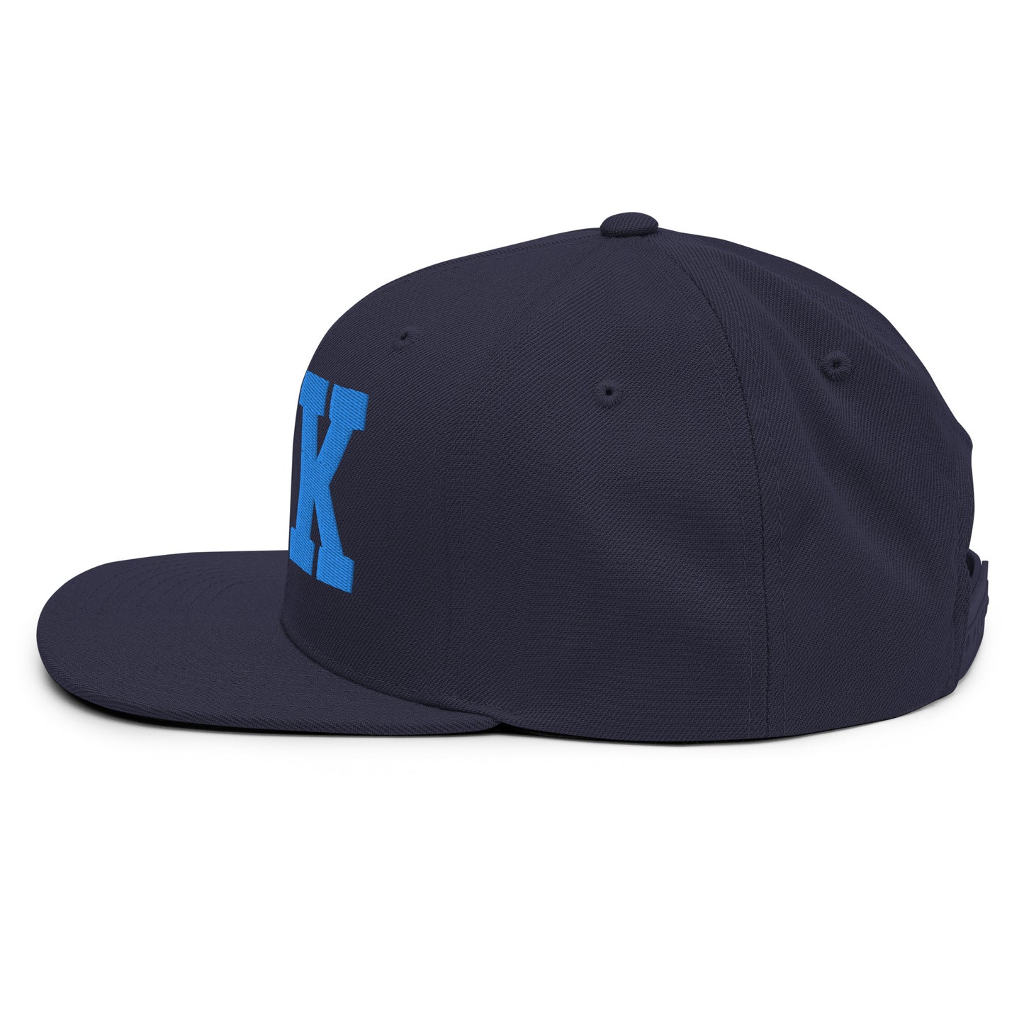 College-Style Classic Snapback Hat • Aqua Blue • JFK New York City • YHM Designs - Image 09