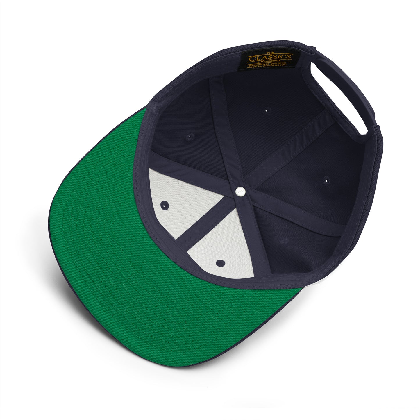 College-Style Classic Snapback Hat • Gold • MAD Madrid • YHM Designs - Image 05