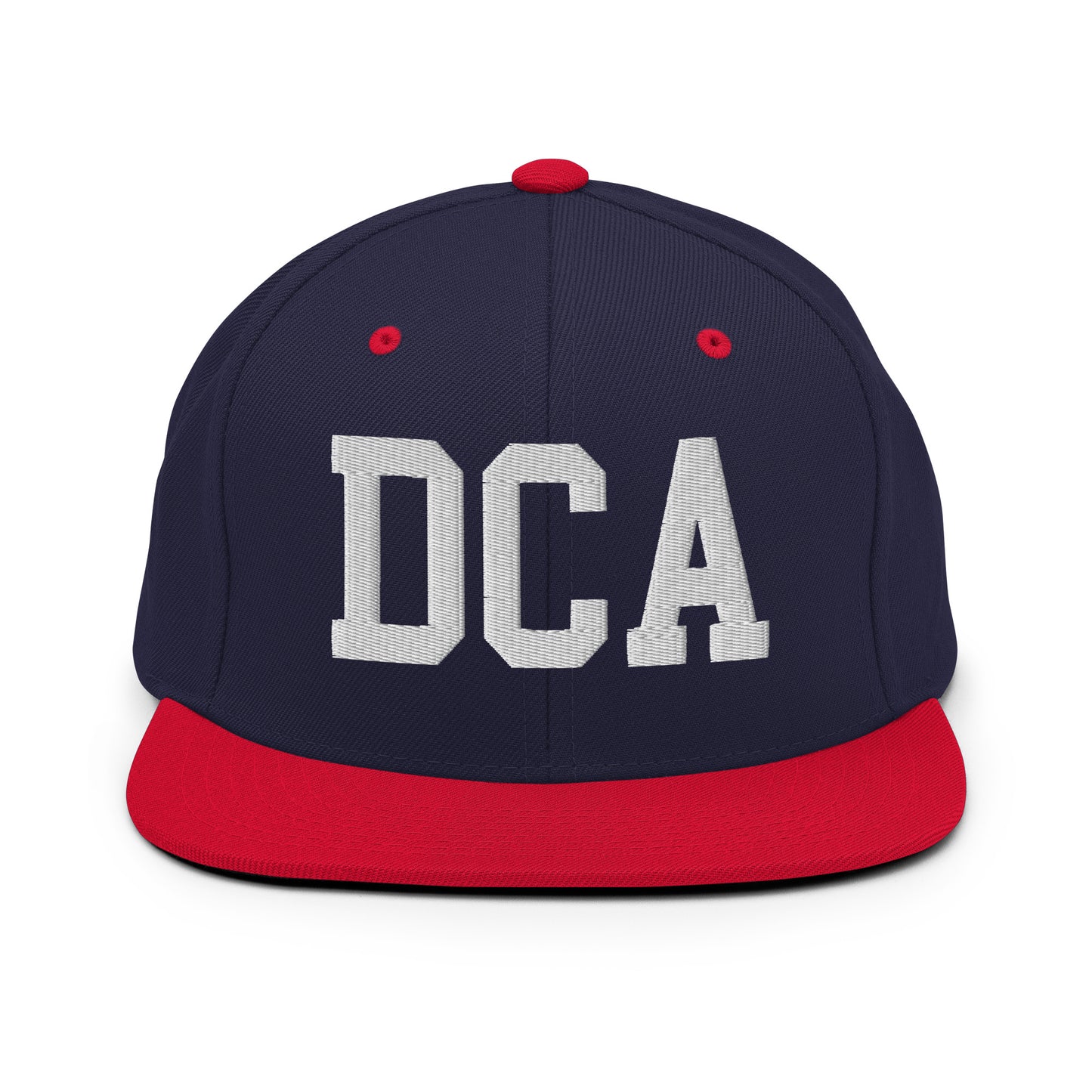College-Style Classic Snapback Hat • White • DCA Washington • YHM Designs - Image 19