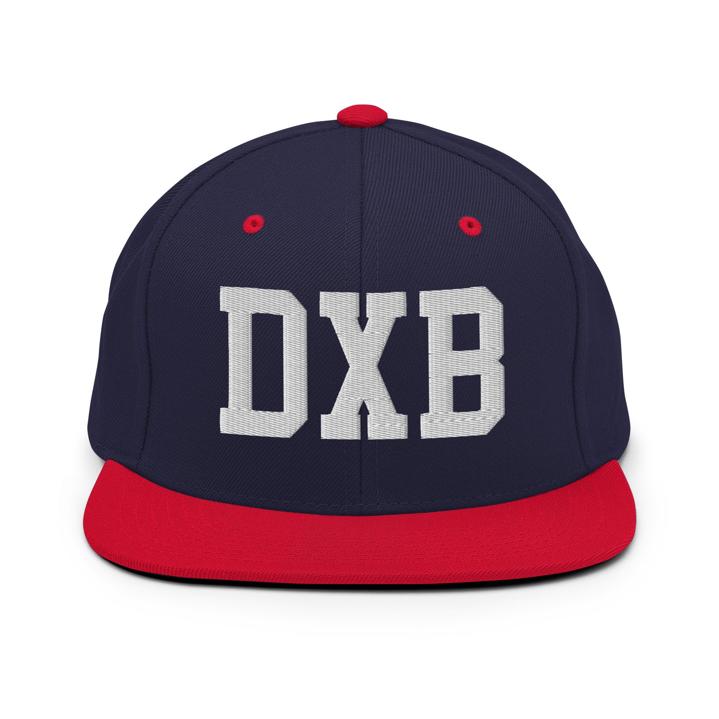 College-Style Classic Snapback Hat • White • DXB Dubai • YHM Designs - Image 19