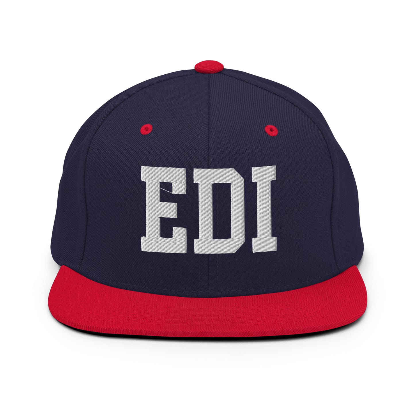 College-Style Classic Snapback Hat • White • EDI Edinburgh Souvenir • YHM Designs - Image 19