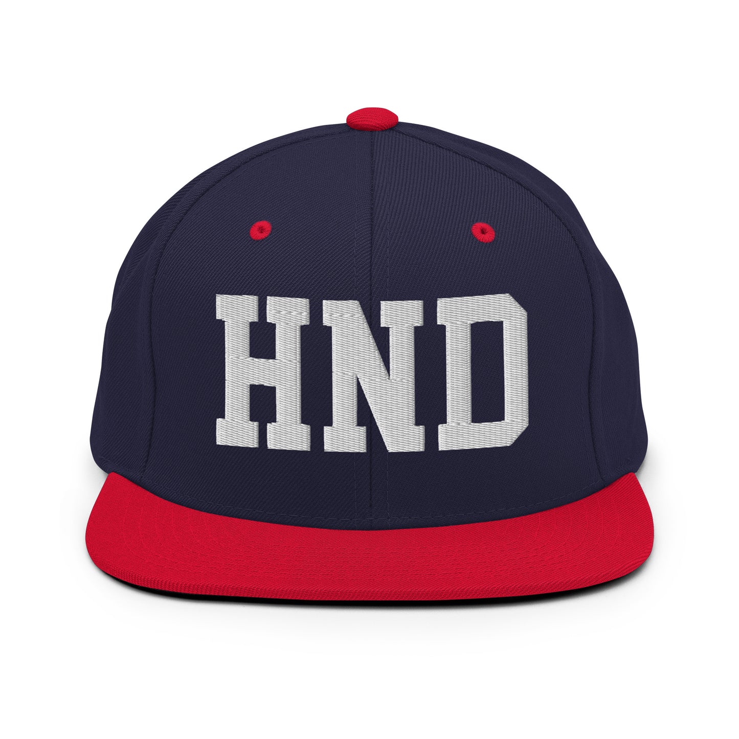 College-Style Classic Snapback Hat • White • HND Tokyo Souvenir • YHM Designs - Image 19