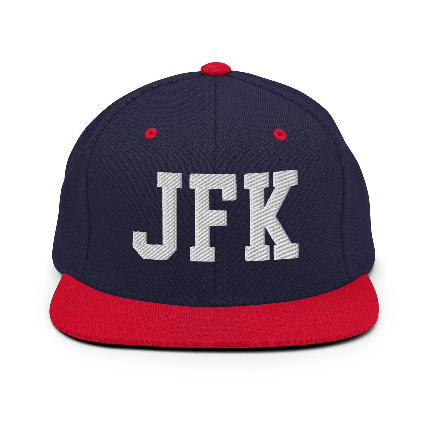 College-Style Classic Snapback Hat • White • JFK New York City Souvenir • YHM Designs - Image 19
