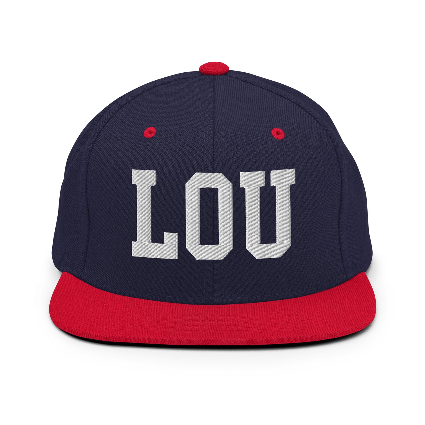 College-Style Classic Snapback Hat • White • LOU Louisville Souvenir • YHM Designs - Image 19