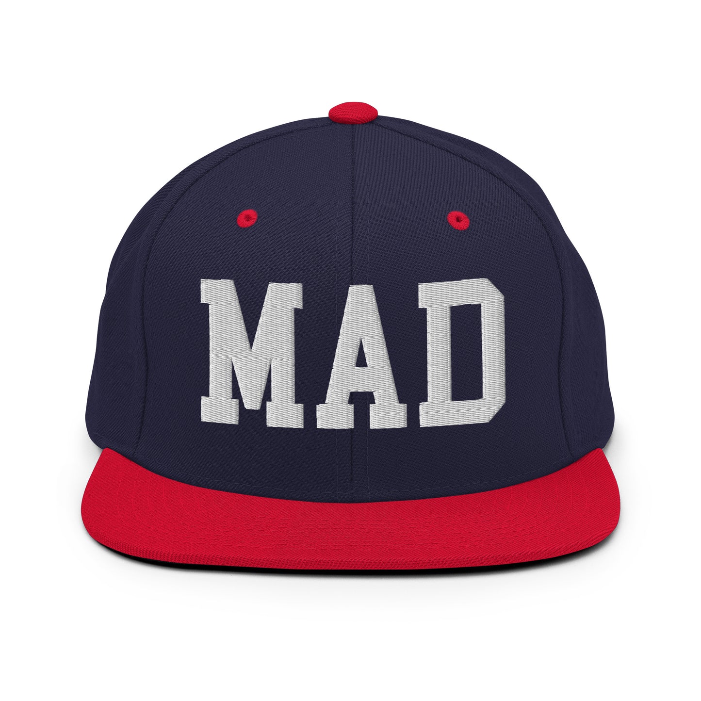 College-Style Classic Snapback Hat • White • MAD Madrid • YHM Designs - Image 19