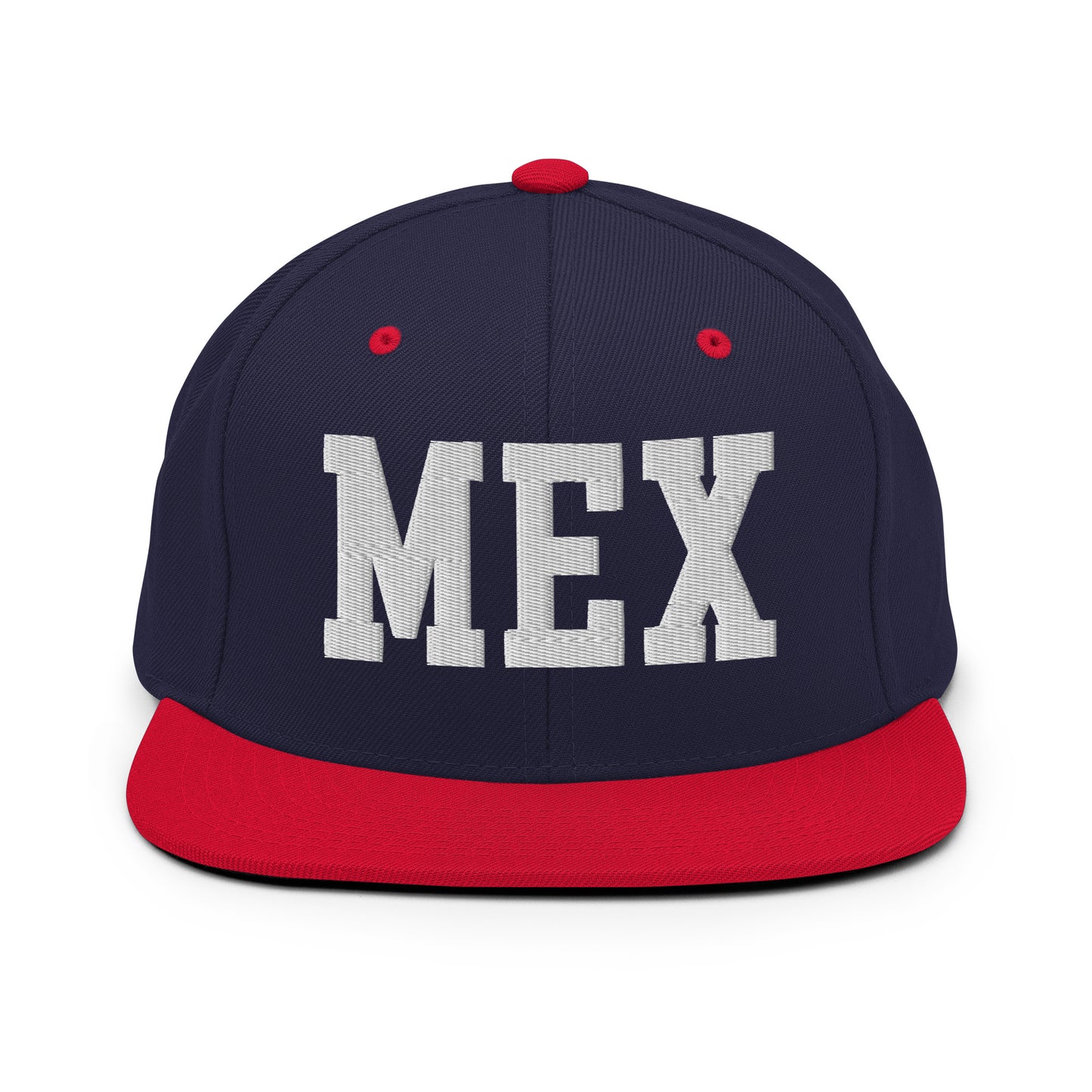 College-Style Classic Snapback Hat • White • MEX Mexico City Souvenir • YHM Designs - Image 19