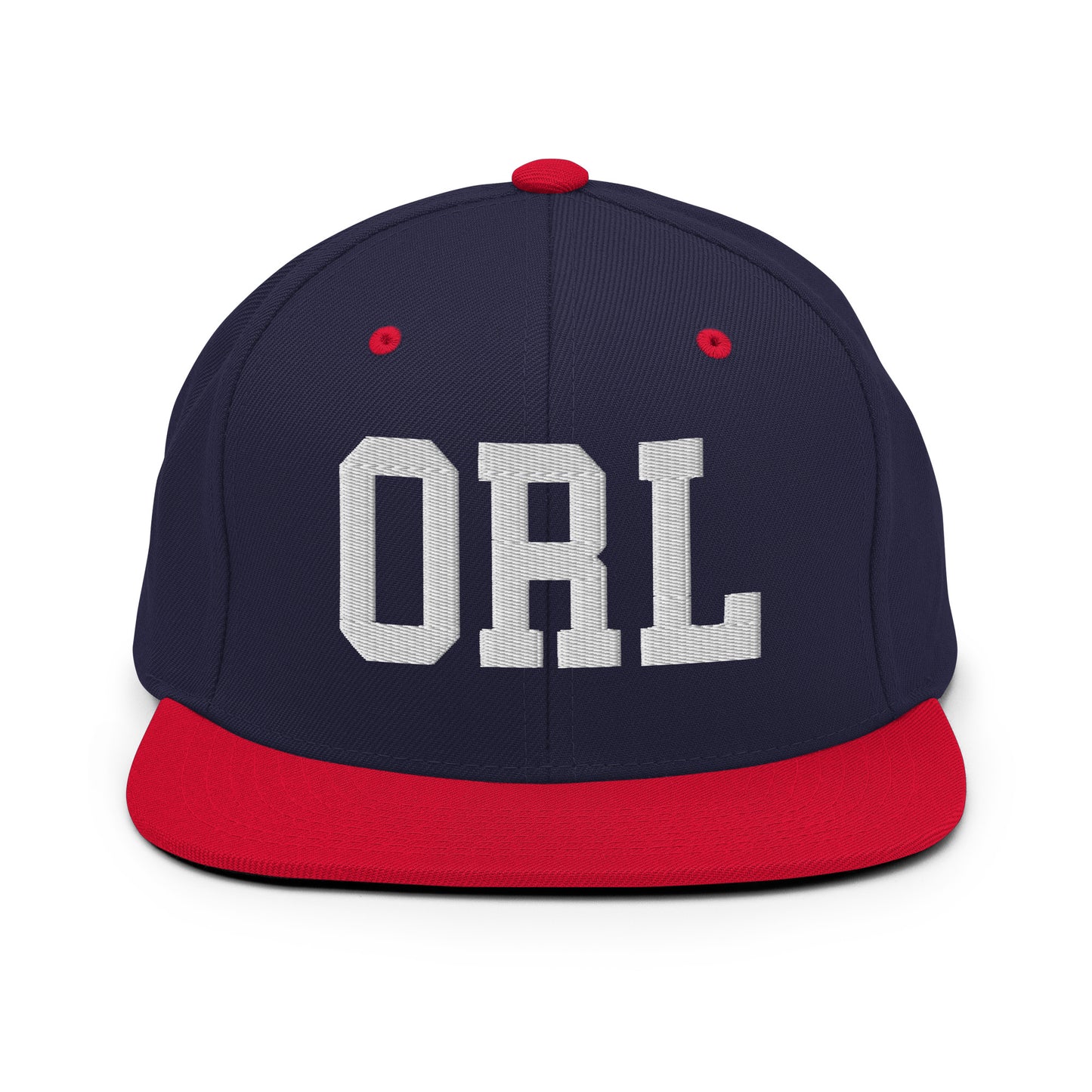 College-Style Classic Snapback Hat • White • ORL Orlando Souvenir • YHM Designs - Image 19