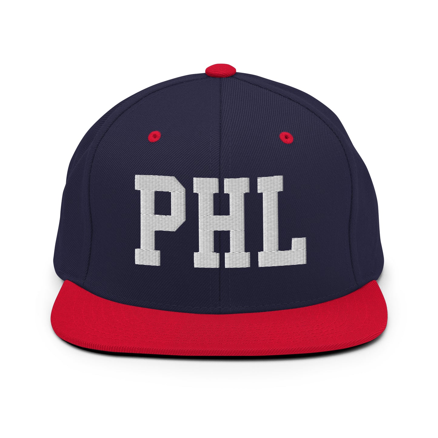 College-Style Classic Snapback Hat • White • PHL Philadelphia Souvenir • YHM Designs - Image 19