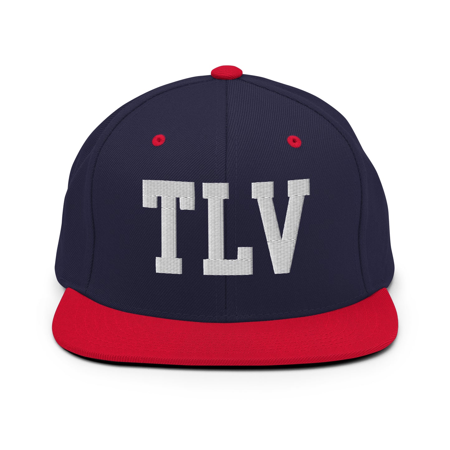 College-Style Classic Snapback Hat • White • TLV Tel Aviv Souvenir • YHM Designs - Image 19
