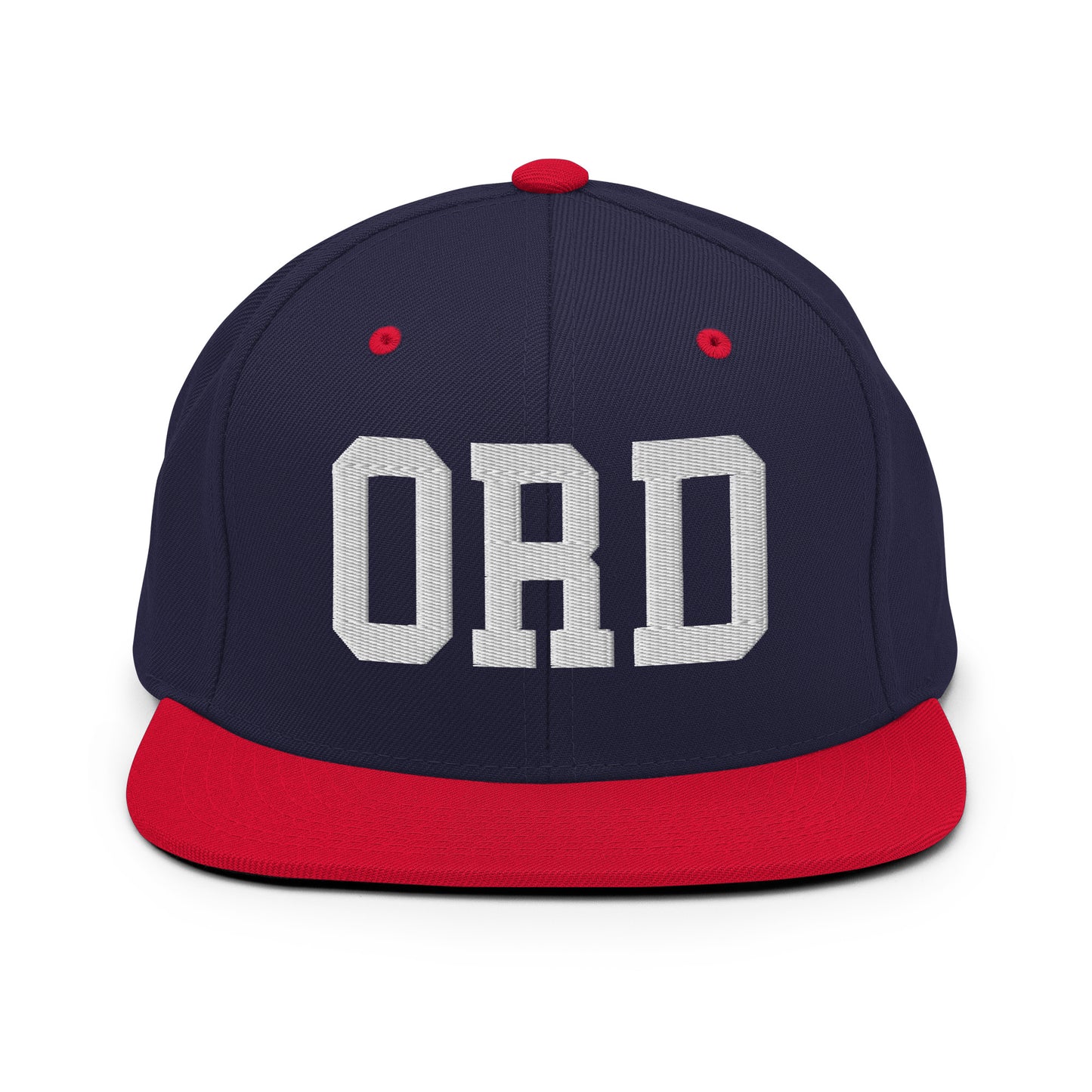 College-Style Classic Snapback Hat • White • ORD Chicago Souvenir • YHM Designs - Image 19