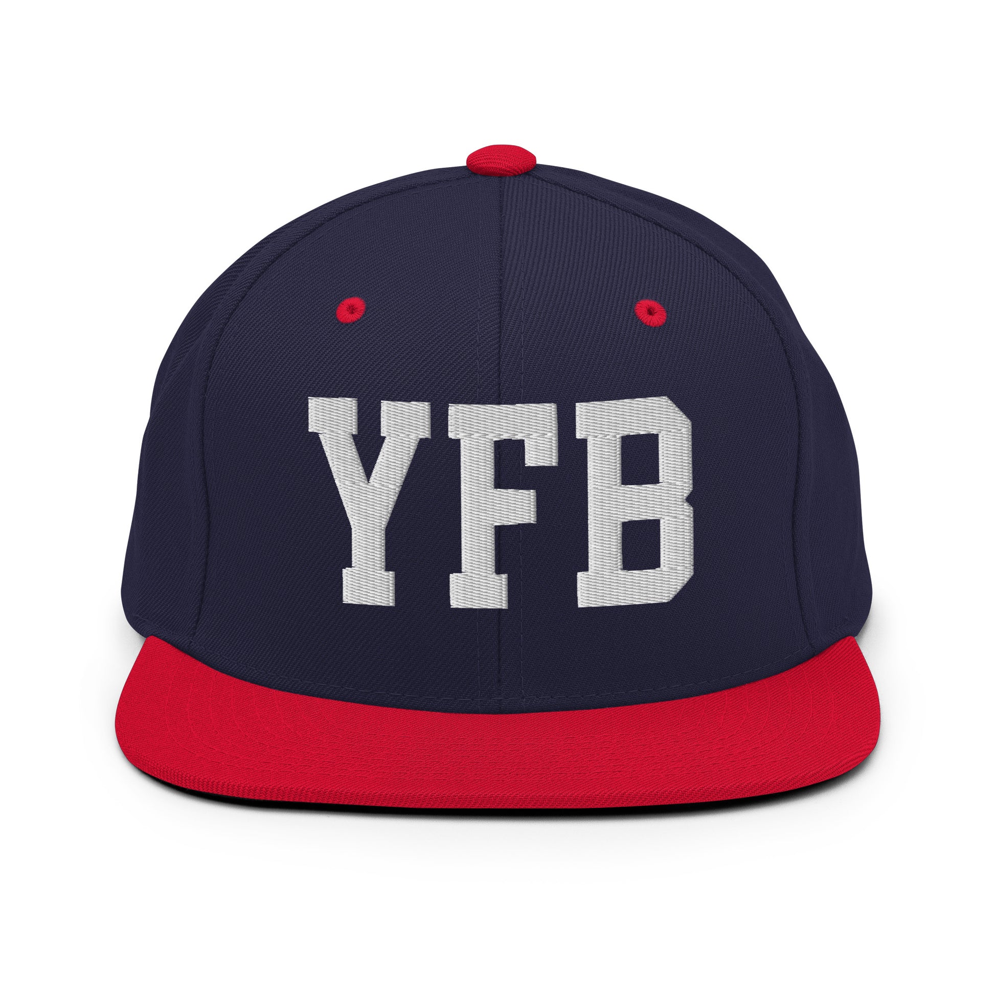 College-Style Classic Snapback Hat • White • YFB Iqaluit Souvenir • YHM Designs - Image 19
