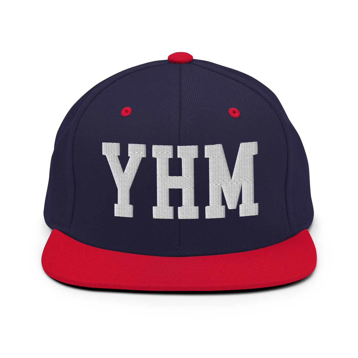 College-Style Classic Snapback Hat • White • YHM Hamilton Souvenir • YHM Designs - Image 19