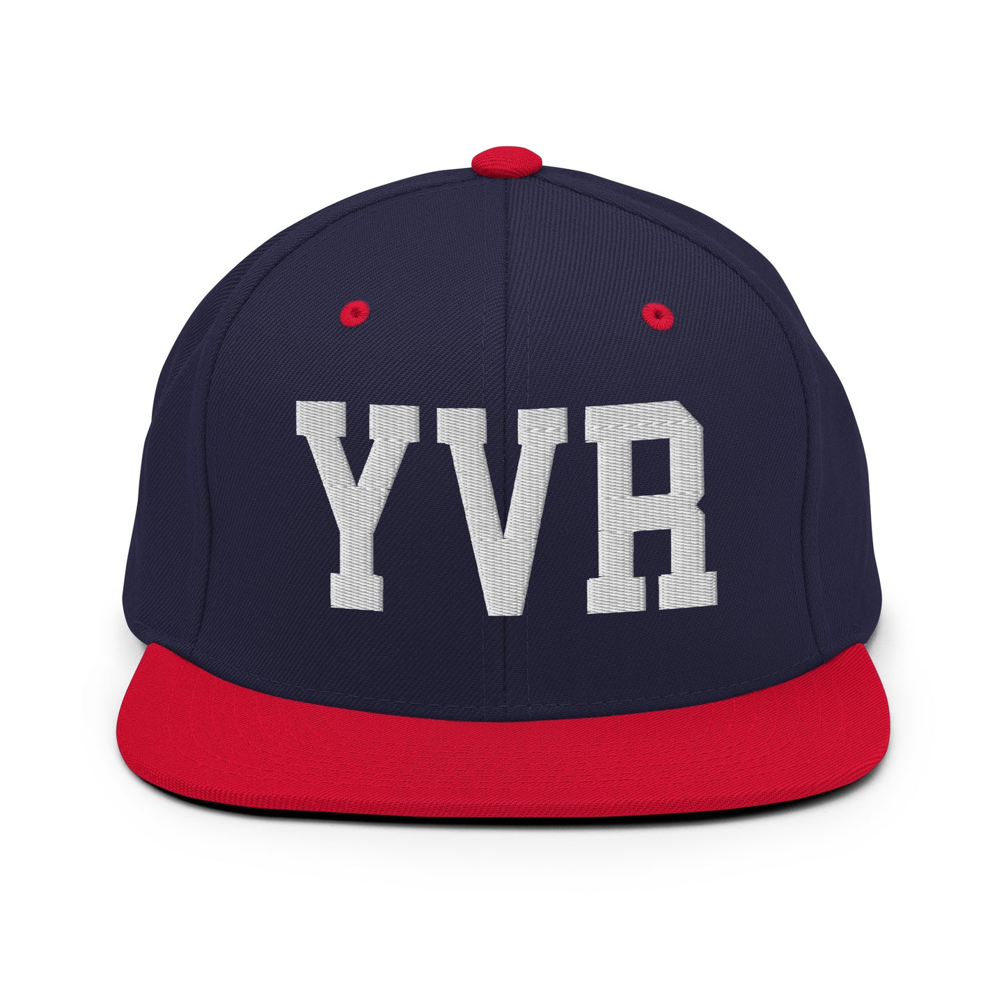 College-Style Classic Snapback Hat • White • YVR Vancouver Souvenir • YHM Designs - Image 19