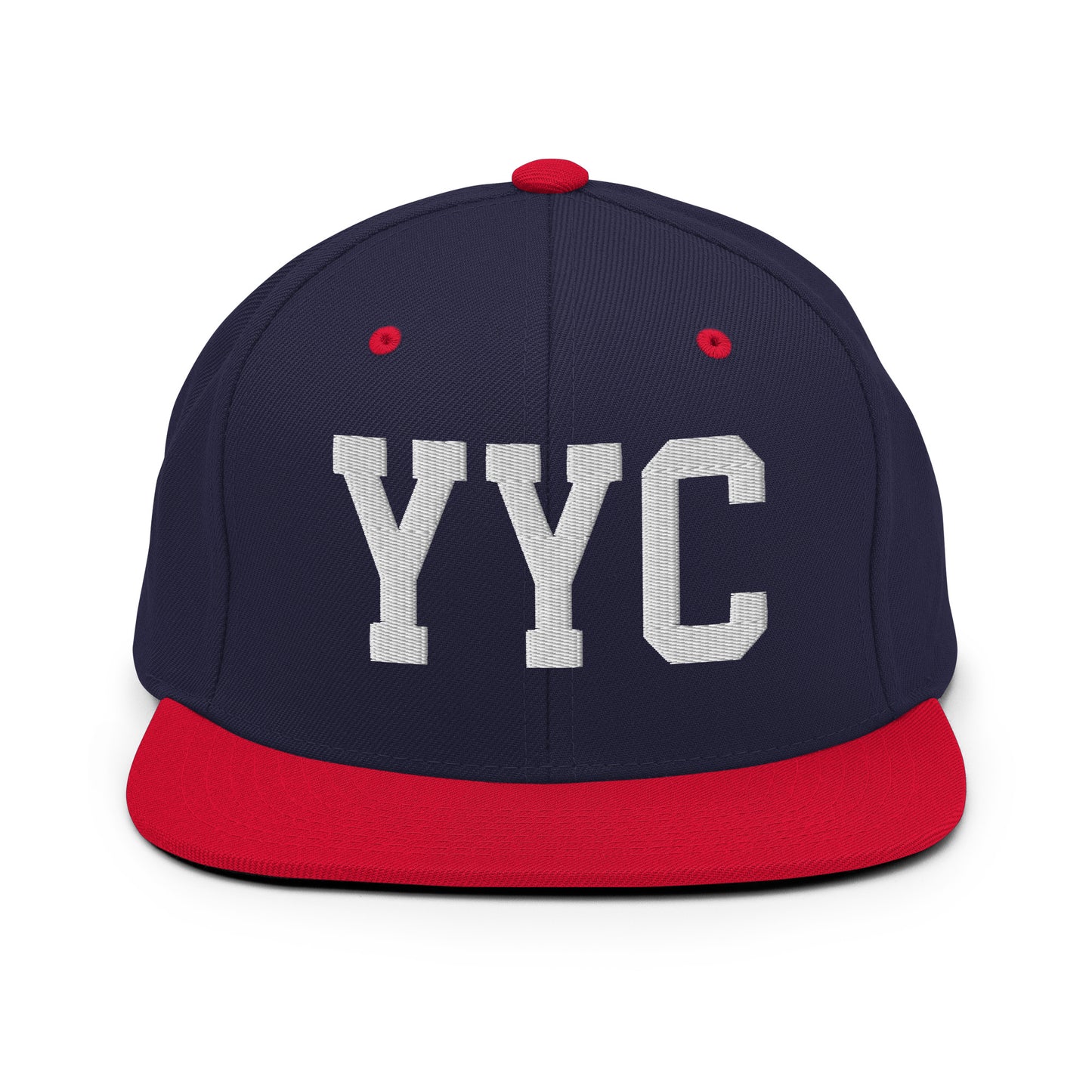 College-Style Classic Snapback Hat • White • YYC Calgary Souvenir • YHM Designs - Image 19