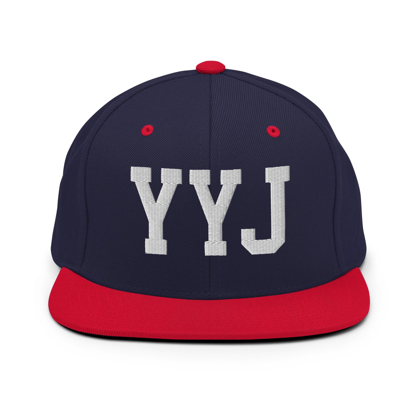 College-Style Classic Snapback Hat • White • YYJ Victoria • YHM Designs - Image 19