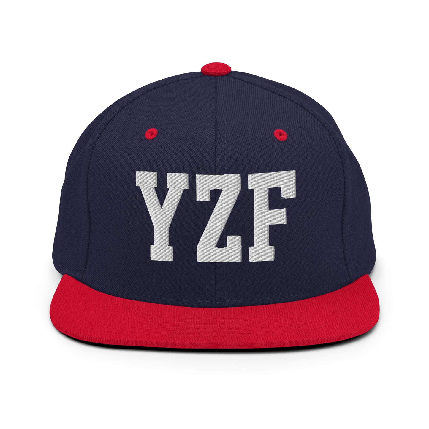 College-Style Classic Snapback Hat • White • YZF Yellowknife Souvenir • YHM Designs - Image 19