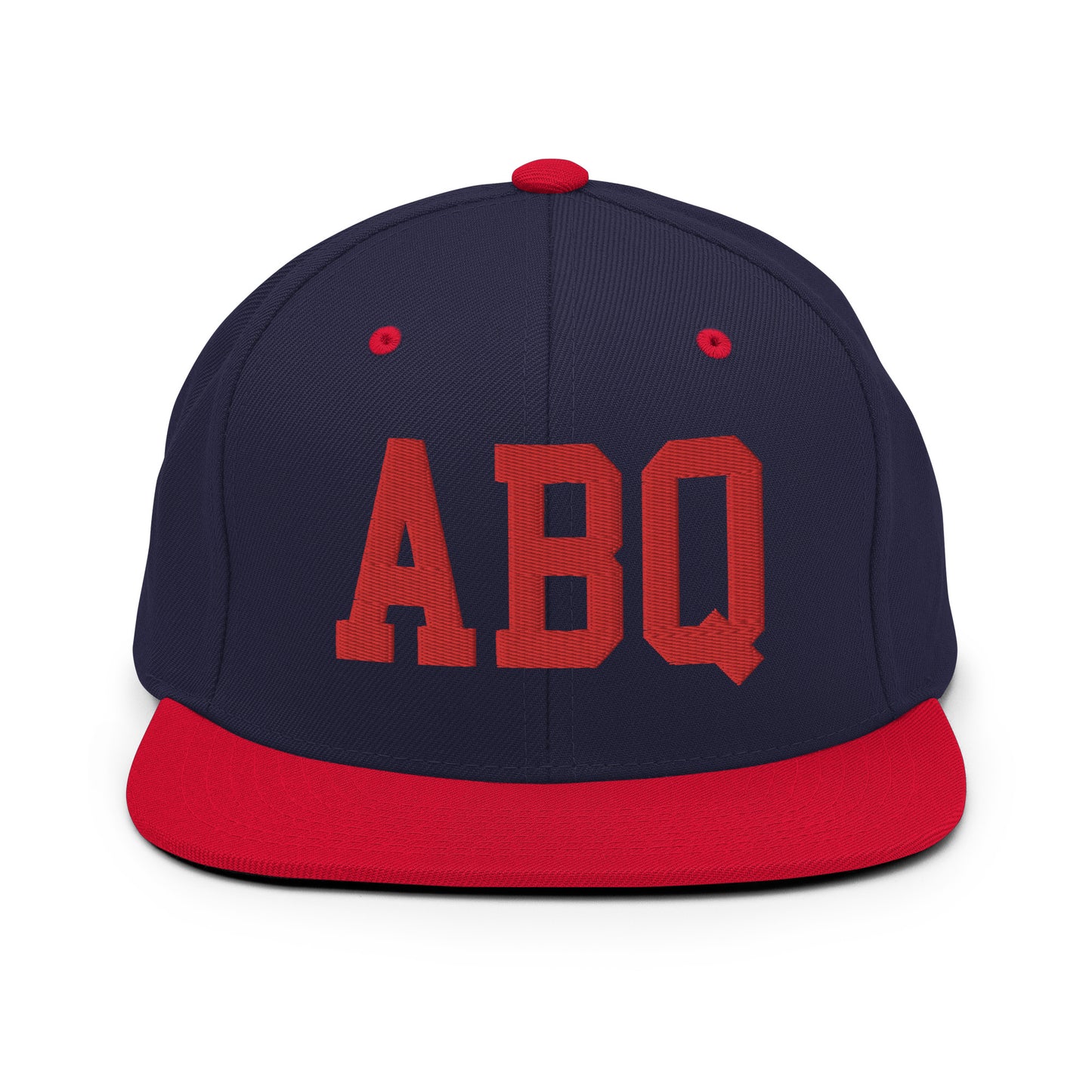 College-Style Classic Snapback Hat • Red • ABQ Albuquerque • YHM Designs - Image 19