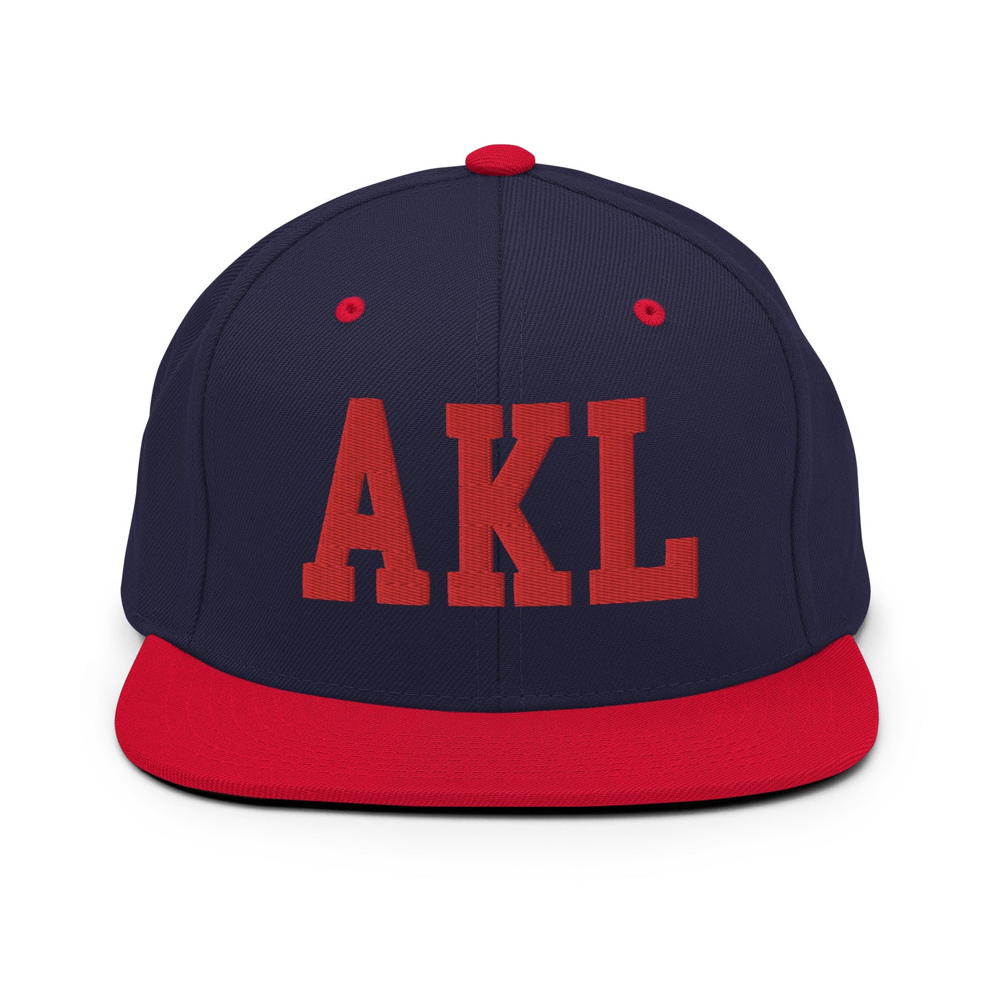 College-Style Classic Snapback Hat • Red • AKL Auckland • YHM Designs - Image 19