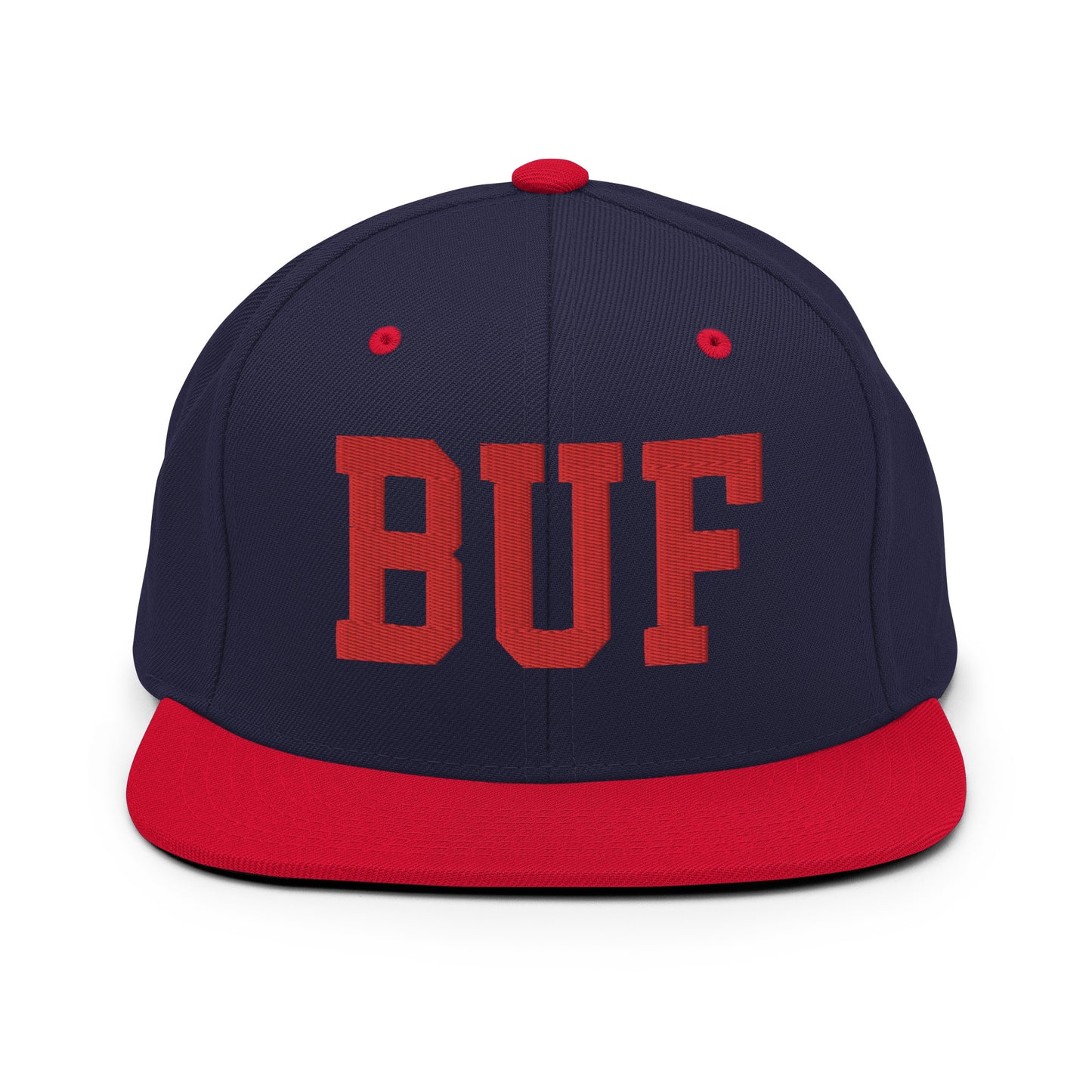 College-Style Classic Snapback Hat • Red • BUF Buffalo • YHM Designs - Image 19