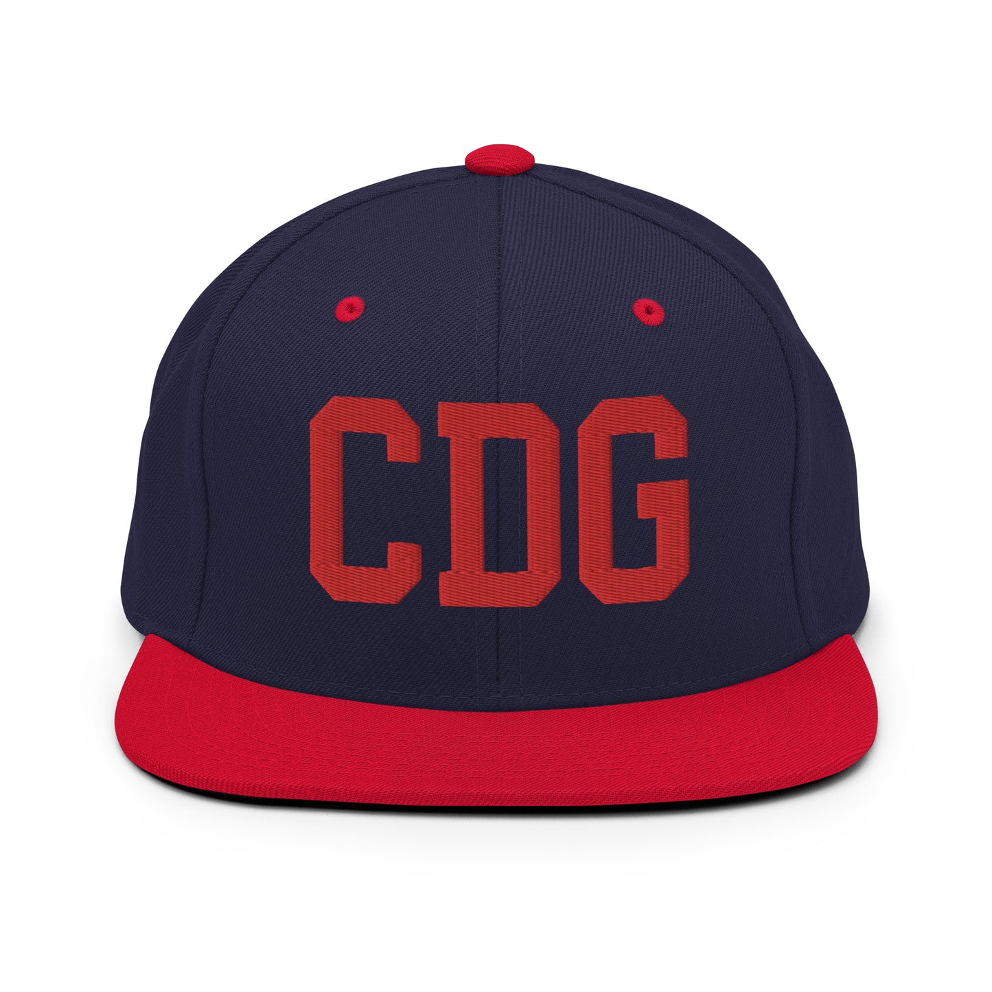 College-Style Classic Snapback Hat • Red • CDG Paris • YHM Designs - Image 19