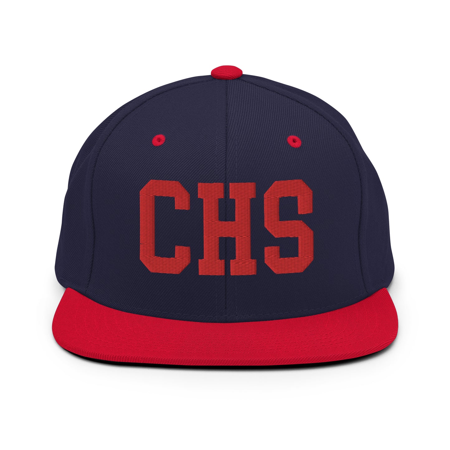 College-Style Classic Snapback Hat • Red • CHS Charleston • YHM Designs - Image 19
