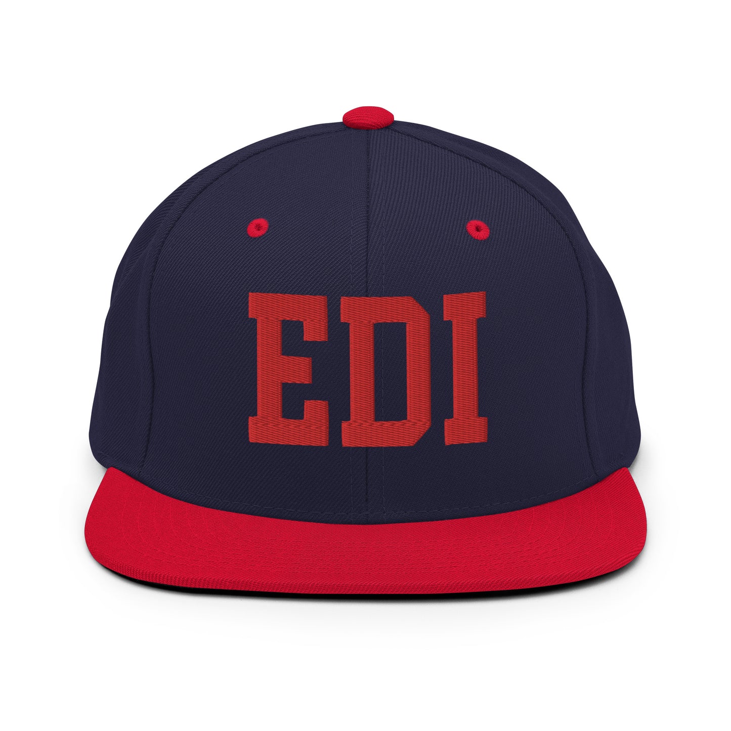 College-Style Classic Snapback Hat • Red • EDI Edinburgh • YHM Designs - Image 19