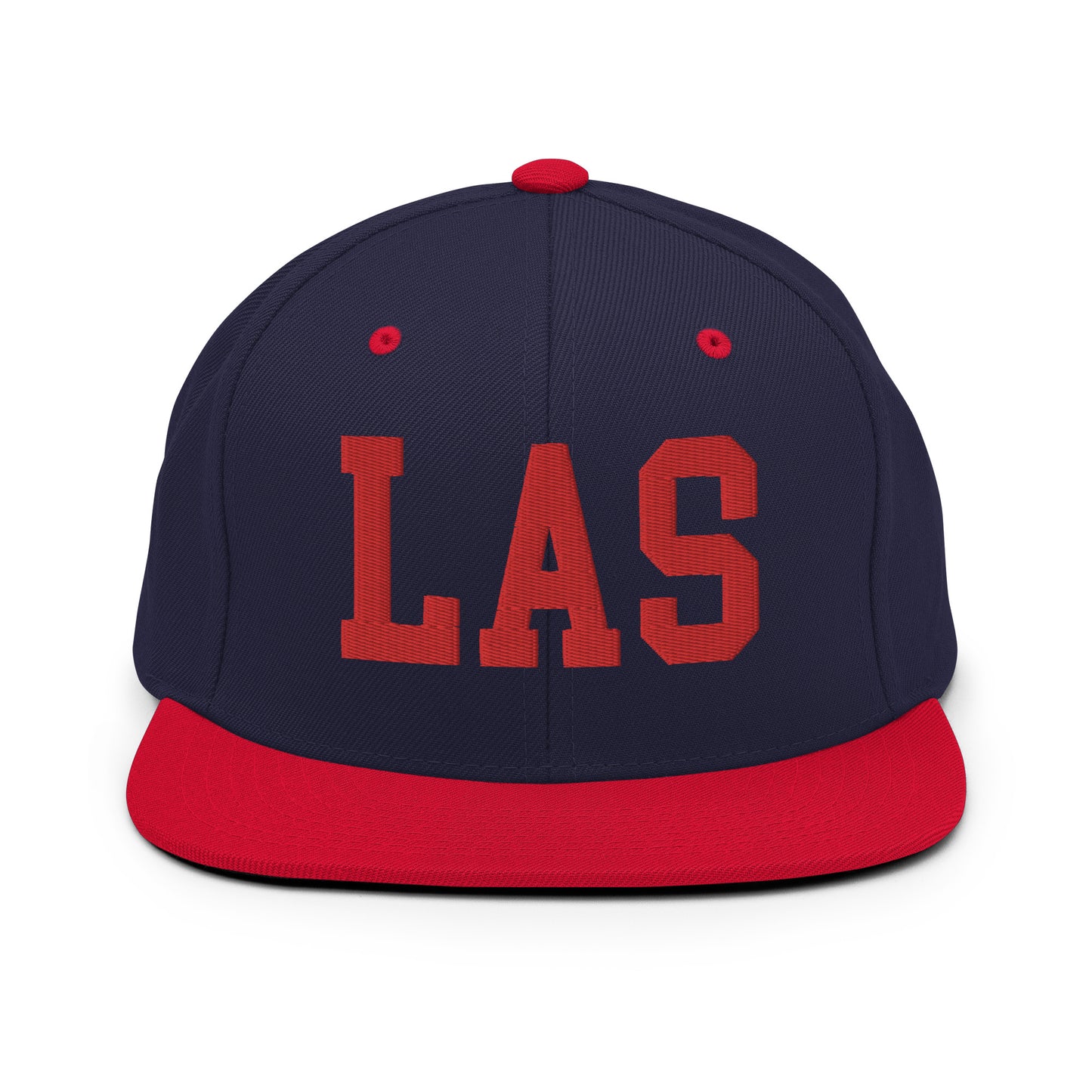 College-Style Classic Snapback Hat • Red • LAS Las Vegas • YHM Designs - Image 19