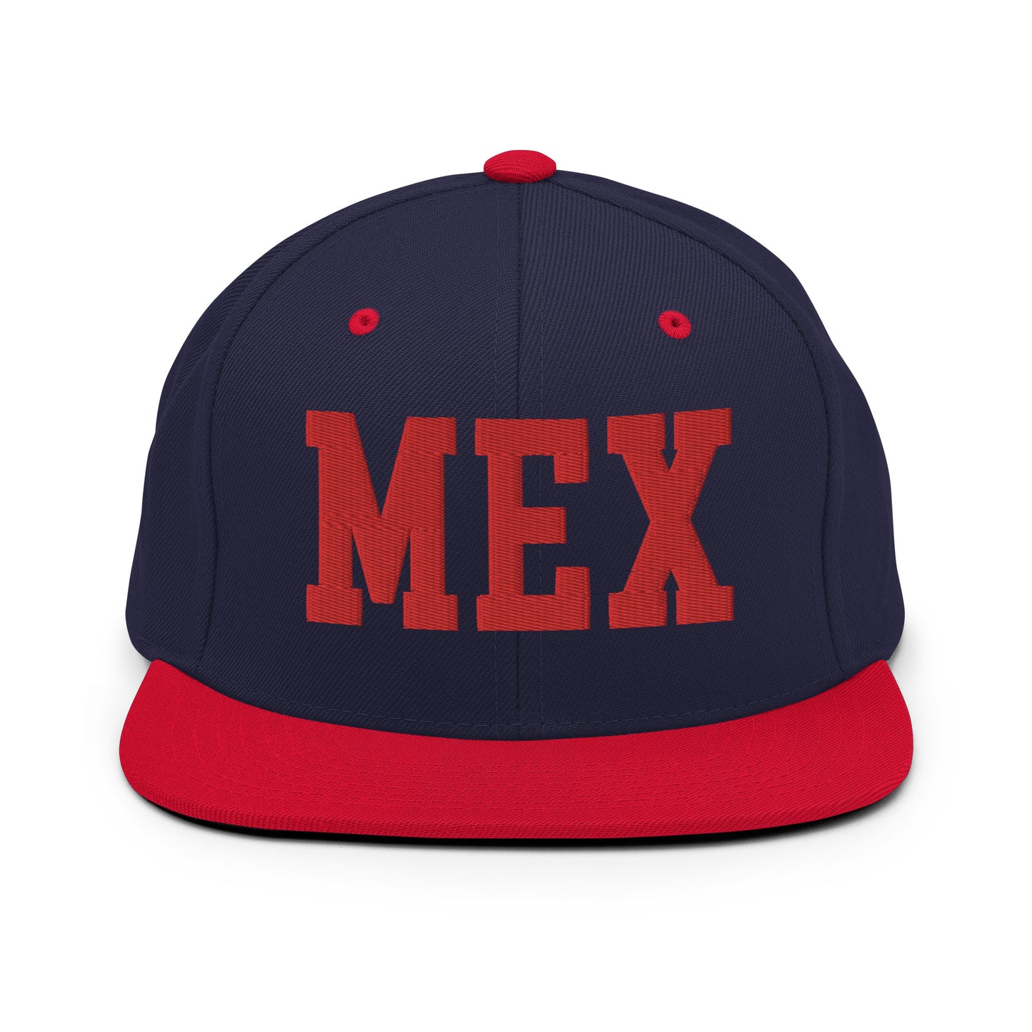 College-Style Classic Snapback Hat • Red • MEX Mexico City • YHM Designs - Image 19