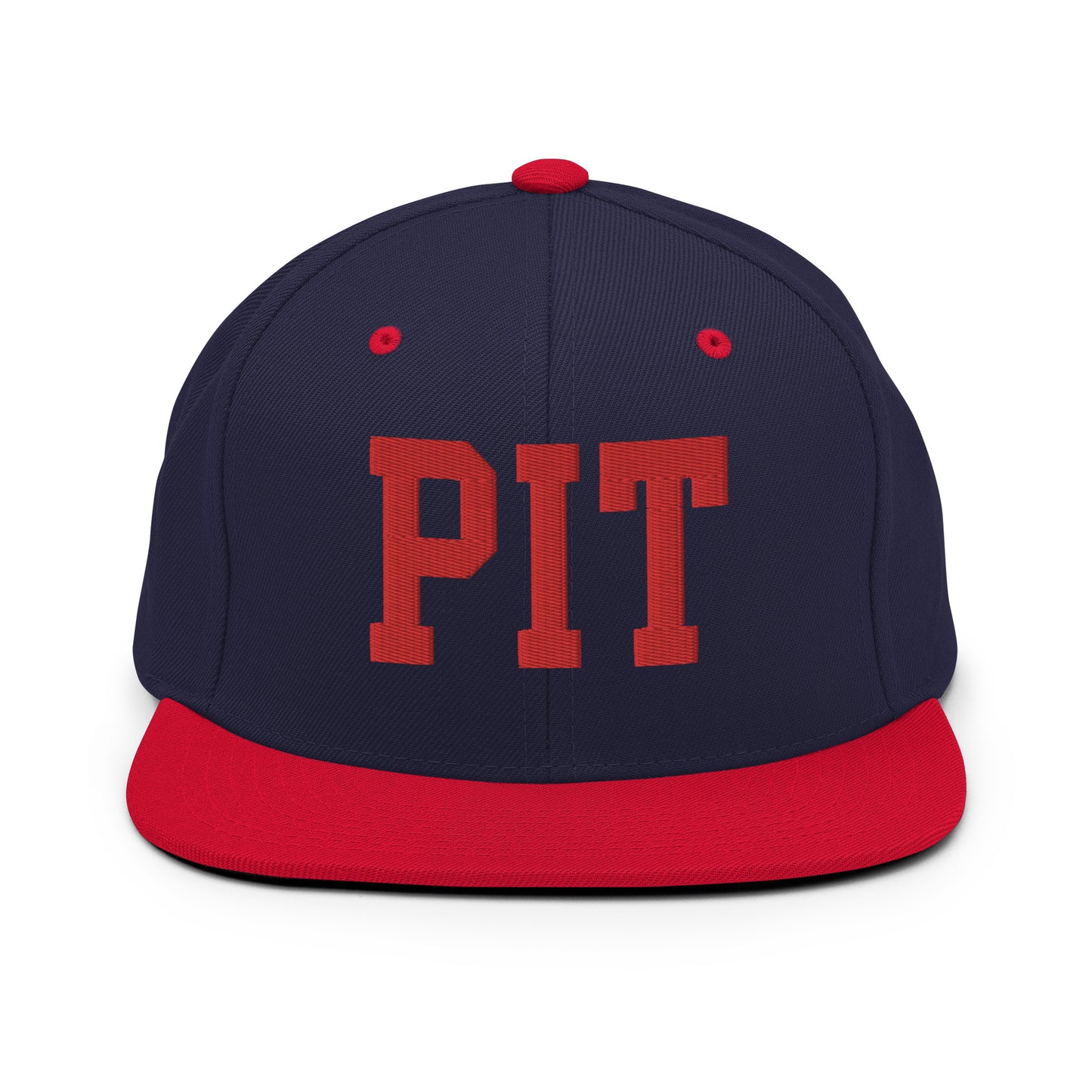 College-Style Classic Snapback Hat • Red • PIT Pittsburgh • YHM Designs - Image 19
