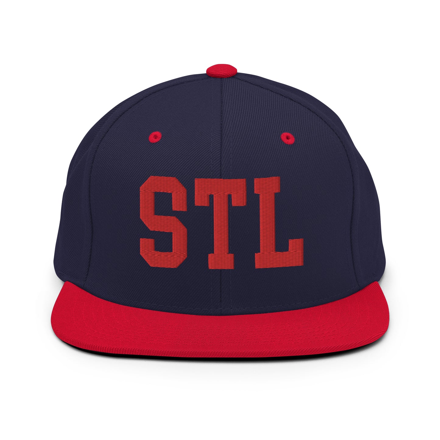 College-Style Classic Snapback Hat • Red • STL St. Louis • YHM Designs - Image 19