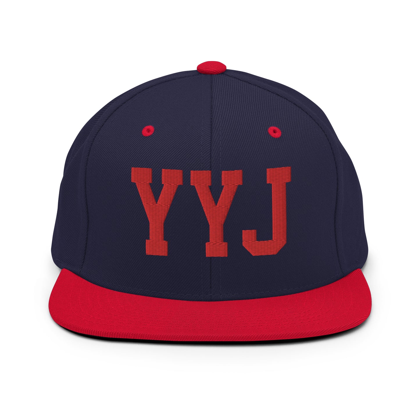 College-Style Classic Snapback Hat • Red • YYJ Victoria • YHM Designs - Image 19