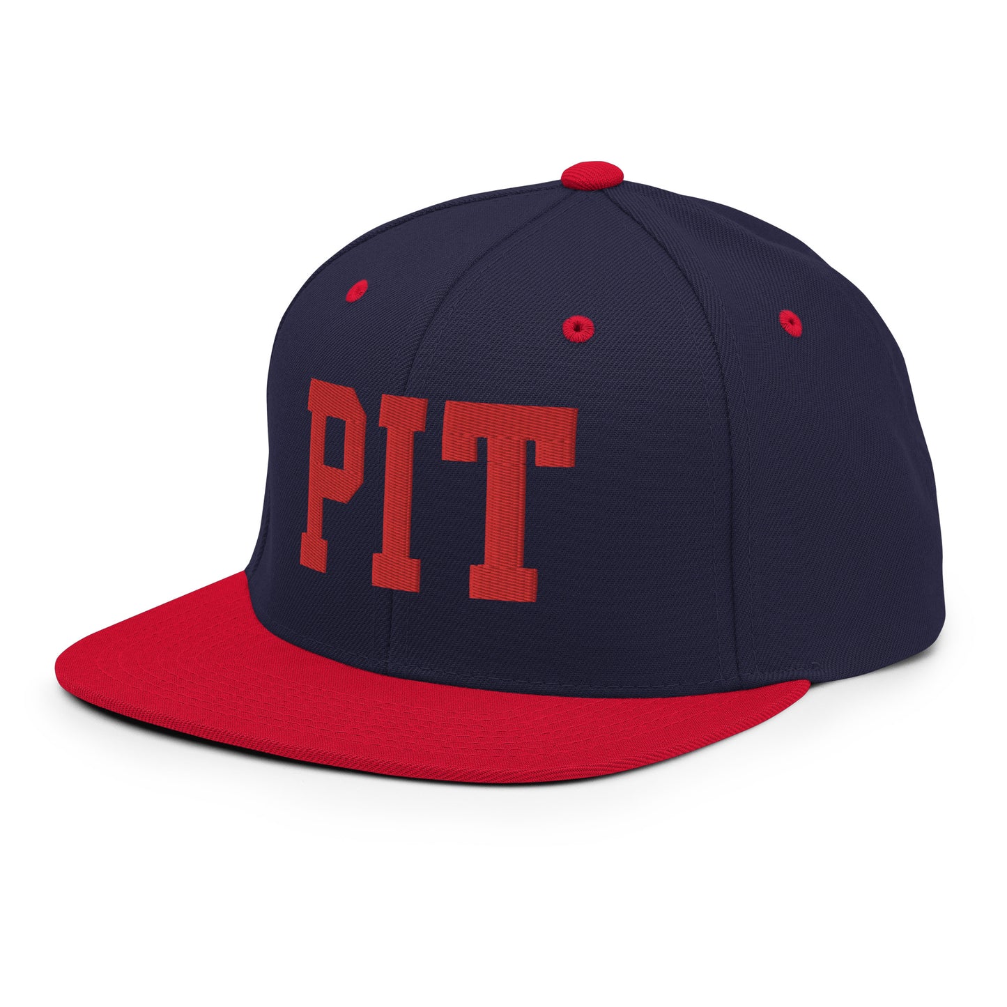 College-Style Classic Snapback Hat • Red • PIT Pittsburgh • YHM Designs - Image 21