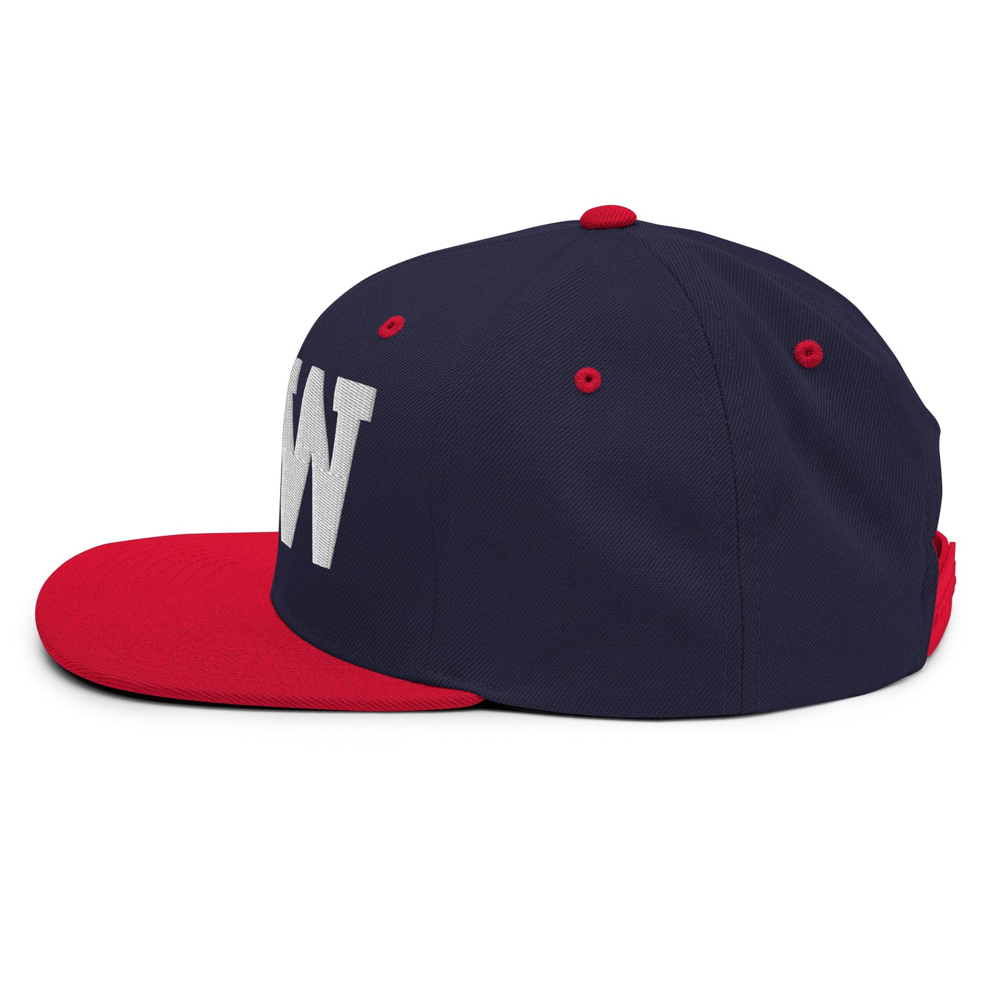 College-Style Classic Snapback Hat • White • YLW Kelowna Souvenir • YHM Designs - Image 21