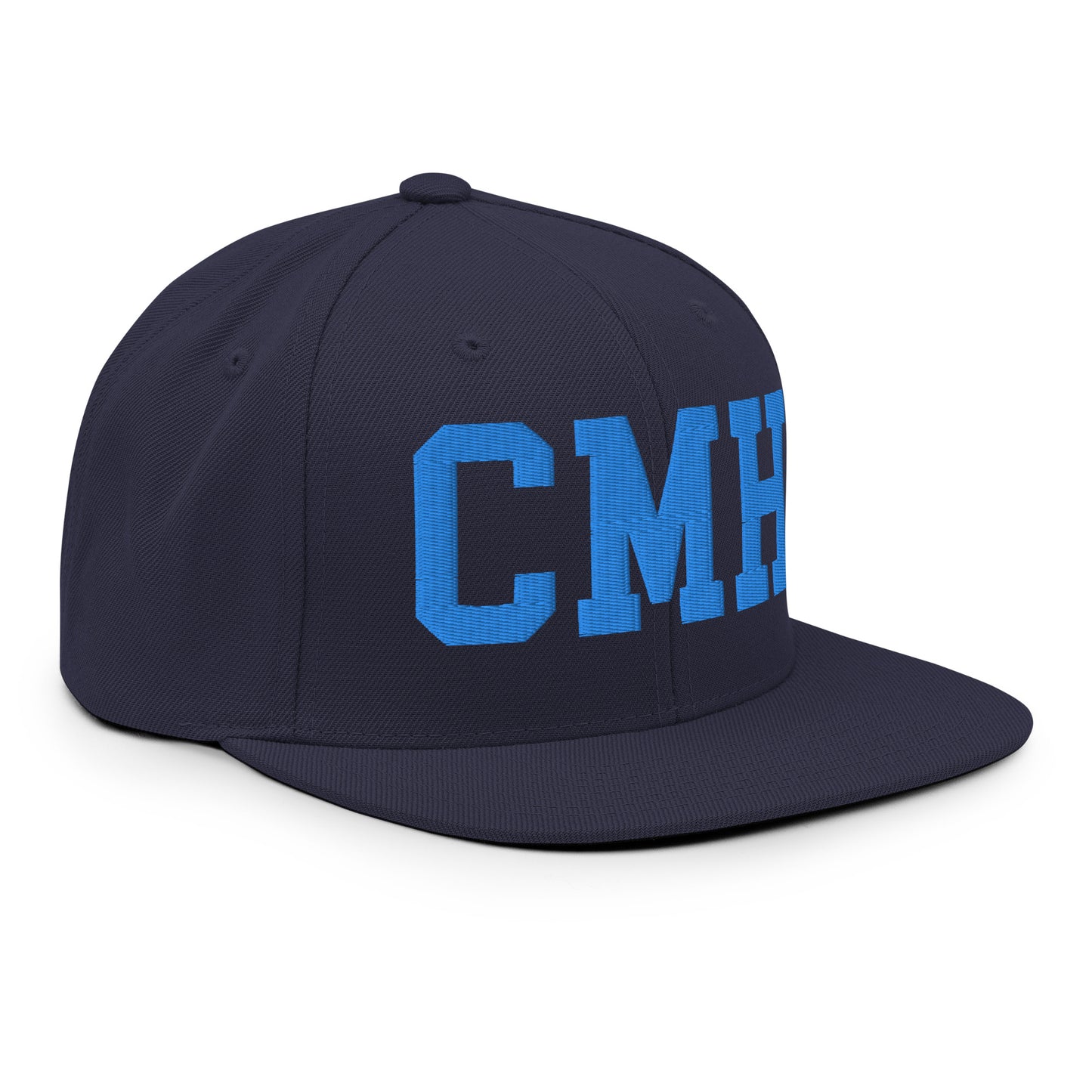 College-Style Classic Snapback Hat • Aqua Blue • CMH Columbus • YHM Designs - Image 10
