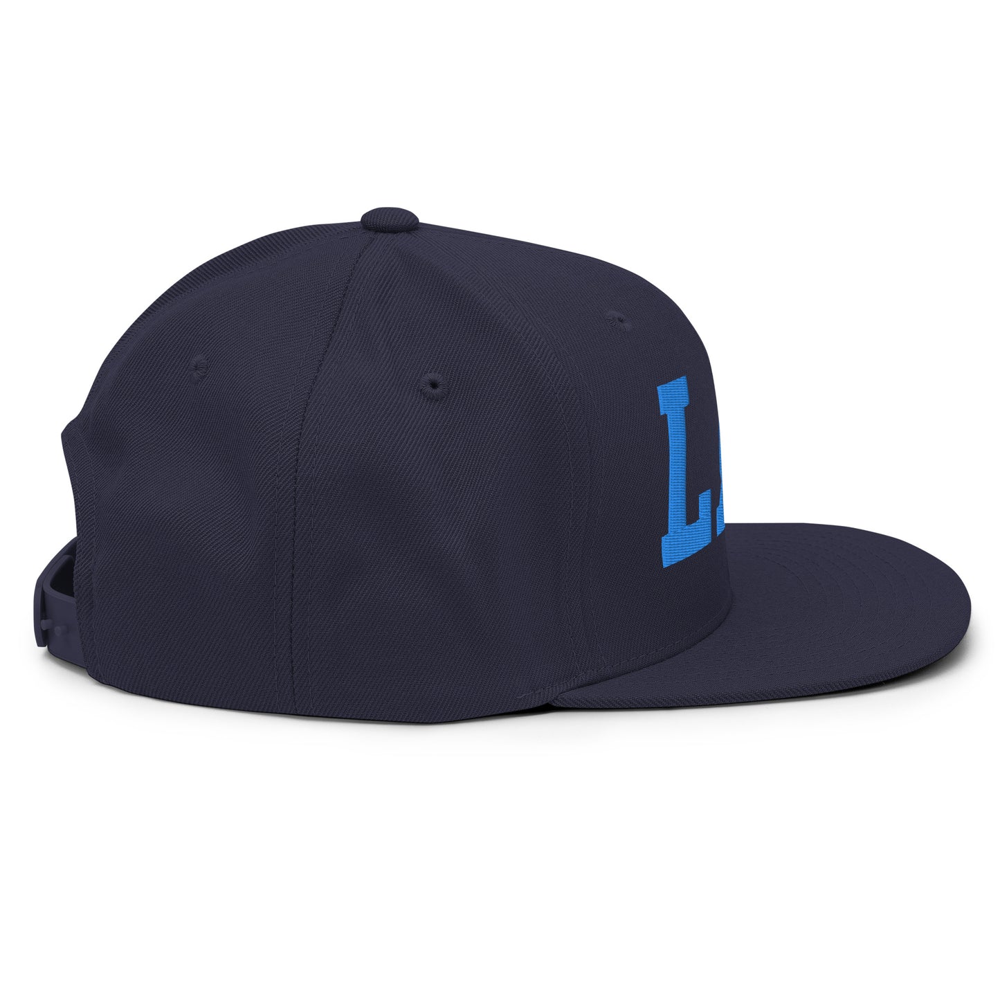College-Style Classic Snapback Hat • Aqua Blue • LAS Las Vegas • YHM Designs - Image 11