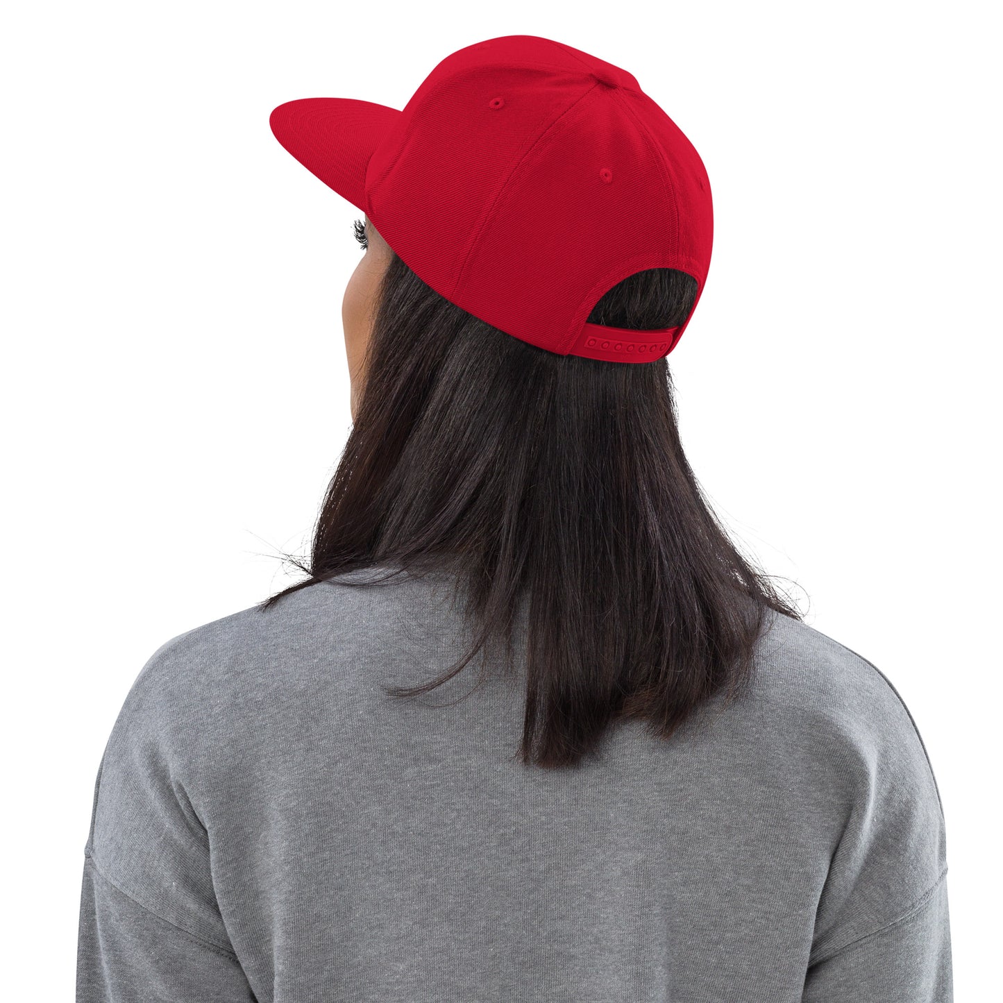 College-Style Classic Snapback Hat • Orange • ABQ Albuquerque • YHM Designs - Image 03