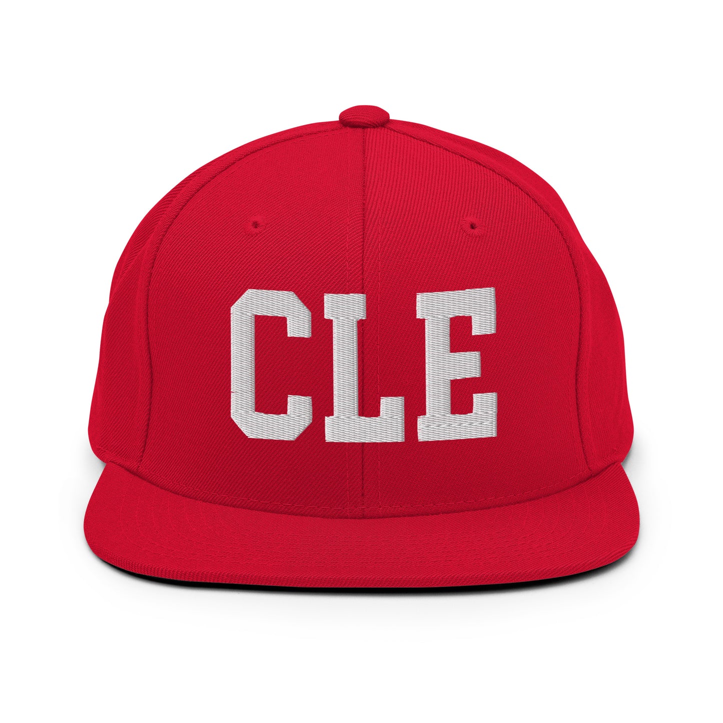 College-Style Classic Snapback Hat • White • CLE Cleveland • YHM Designs - Image 26
